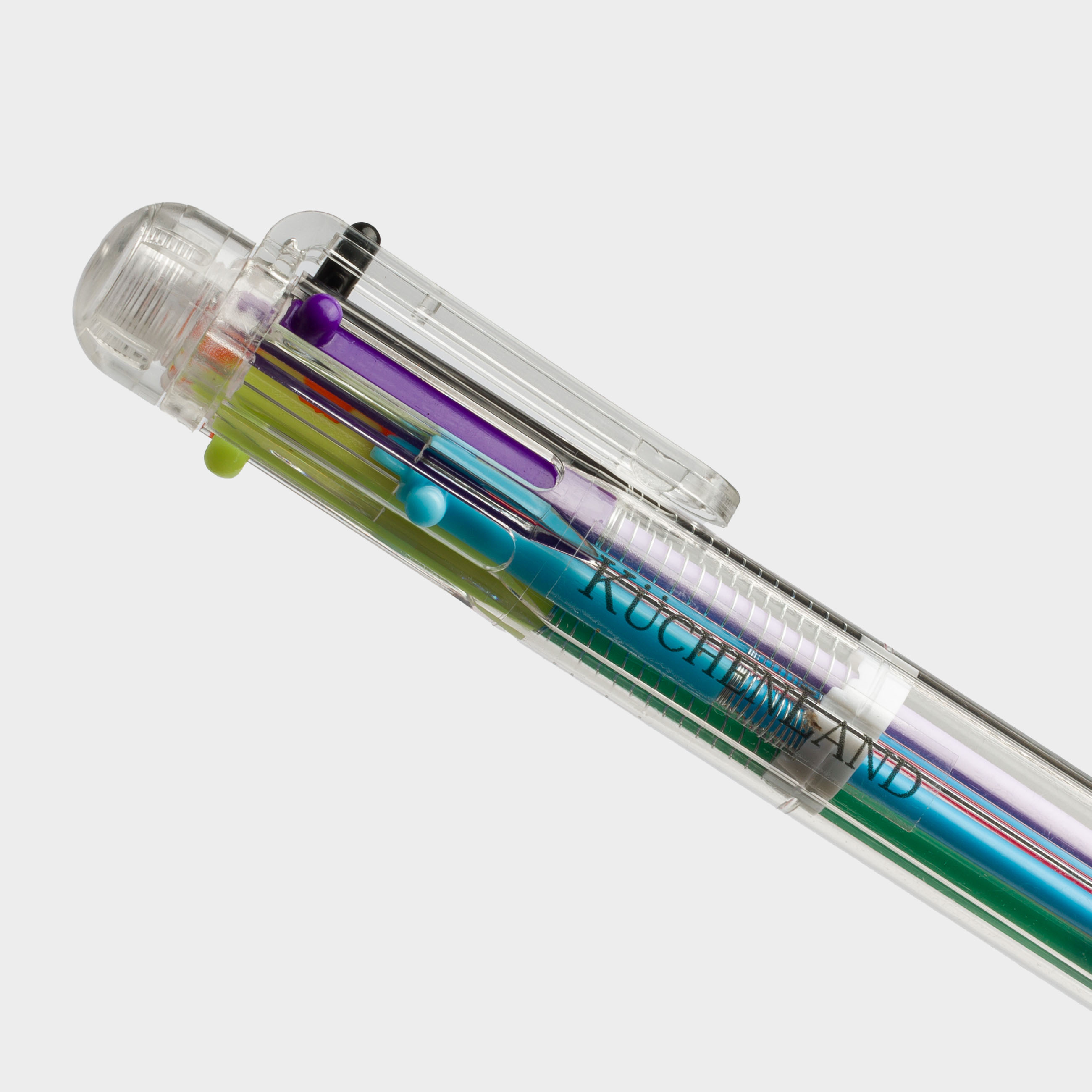 Ballpoint pen, multicolor, 14 cm, 6 colors, plastic, Draw, image-3