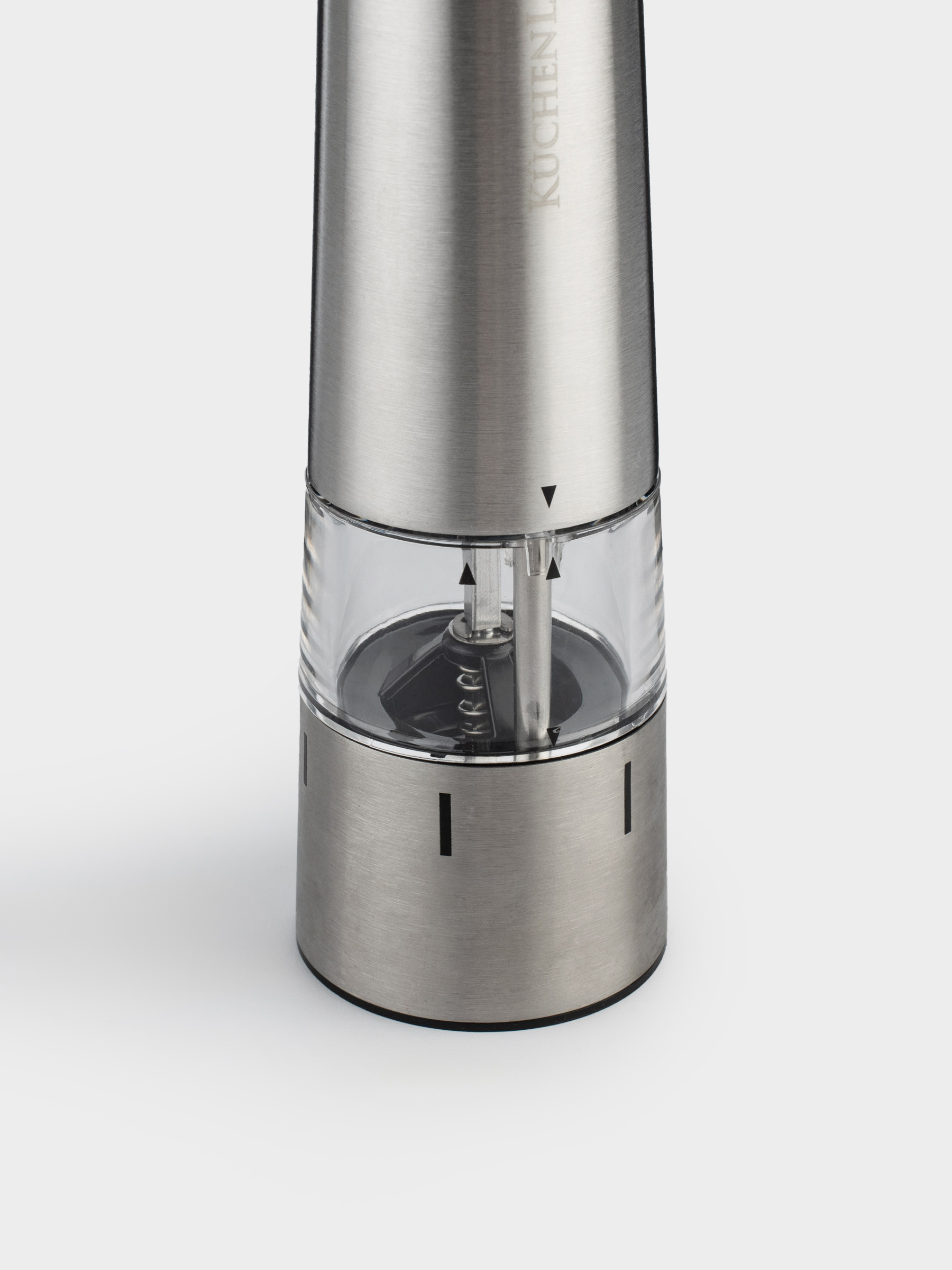 Spice mill, 24 cm, electric, steel / plastic, LED B, beveled, Classic, image-2