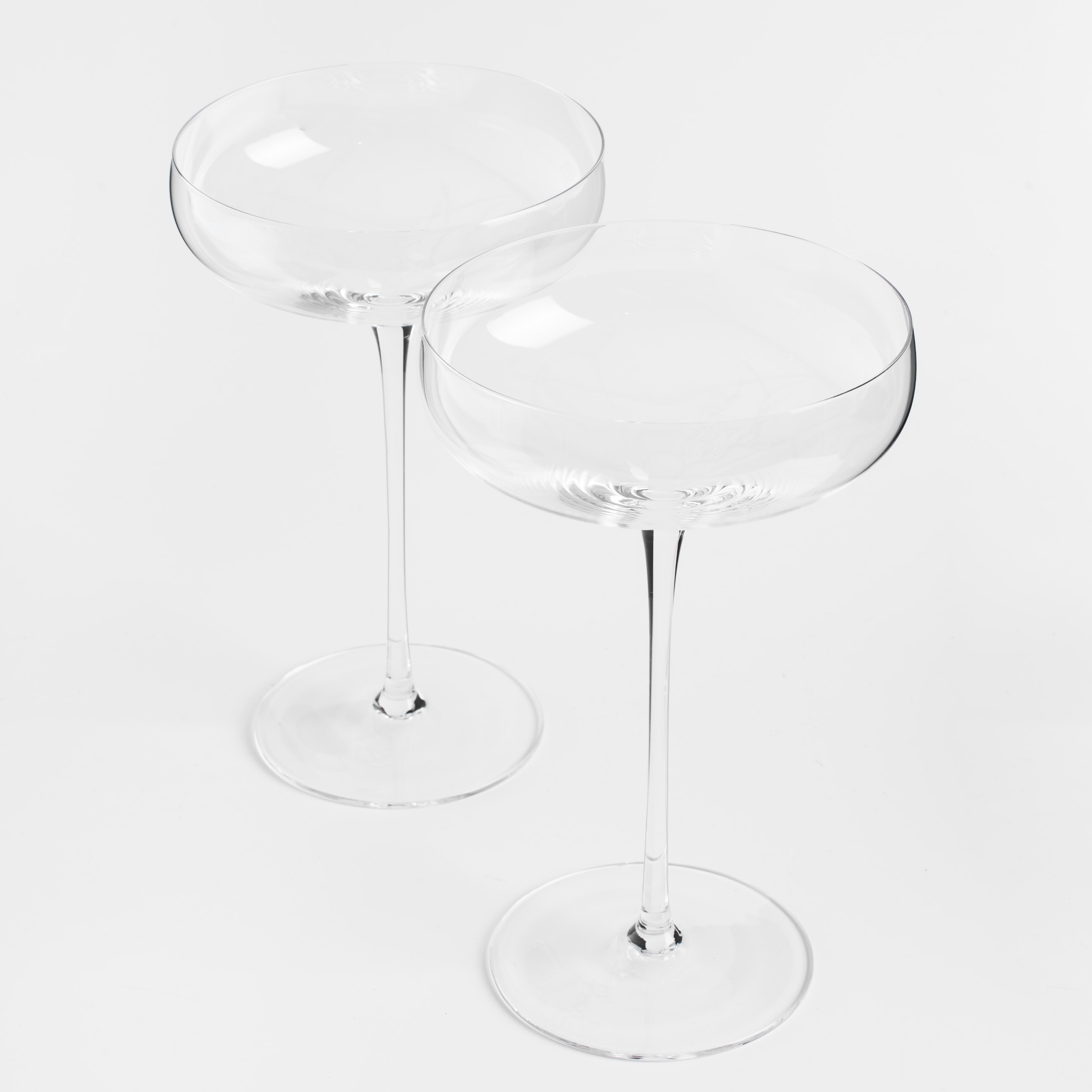 Champagne coupe glass, 250 ml, 2 pcs, crystal glass, Ferentino, image-2