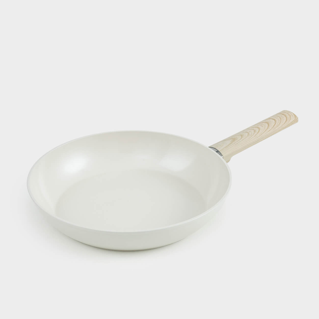 Frying pan, 24 cm, coated, aluminum, milky, Sentimentality