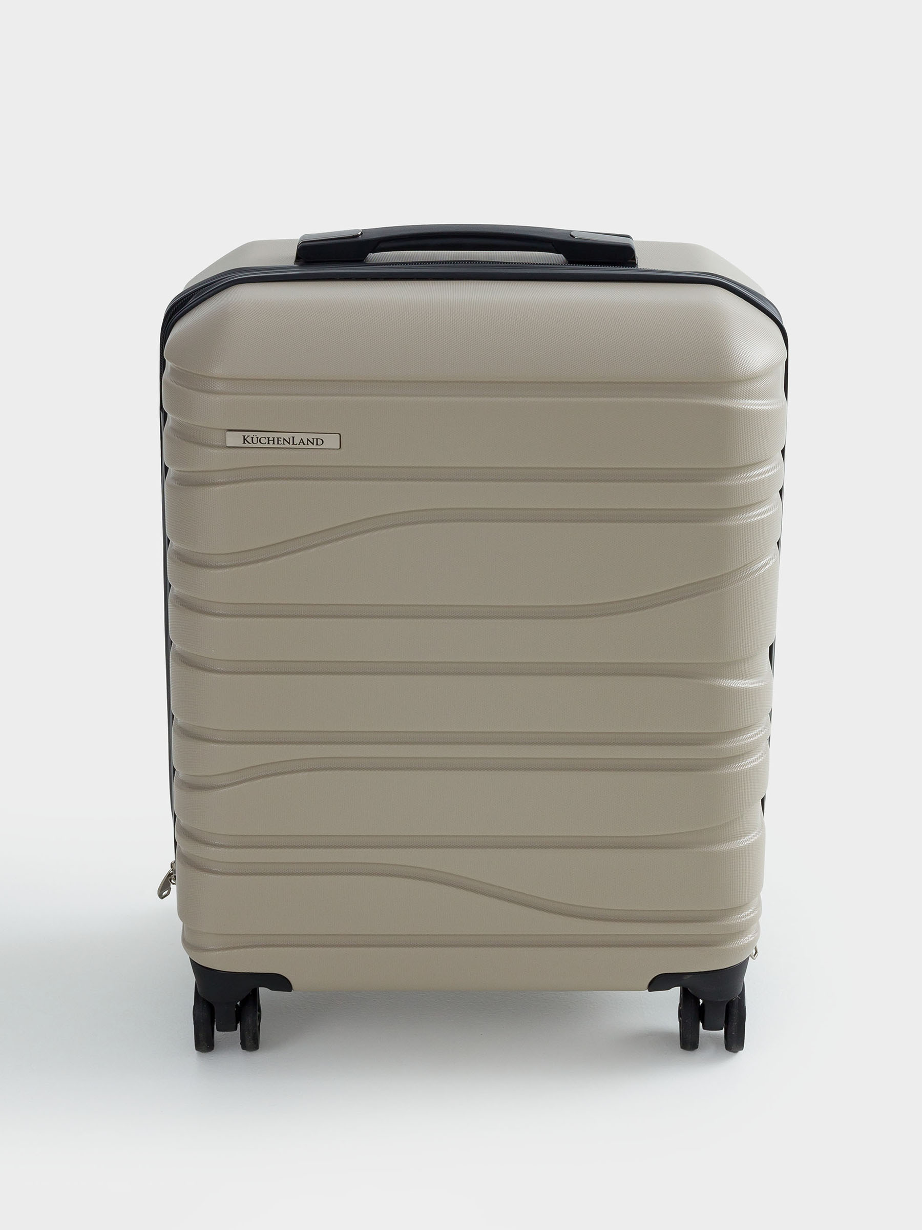Suitcase S, 39x22x55 cm, 2.7 kg, plastic, beige, Travel comfort, image-3