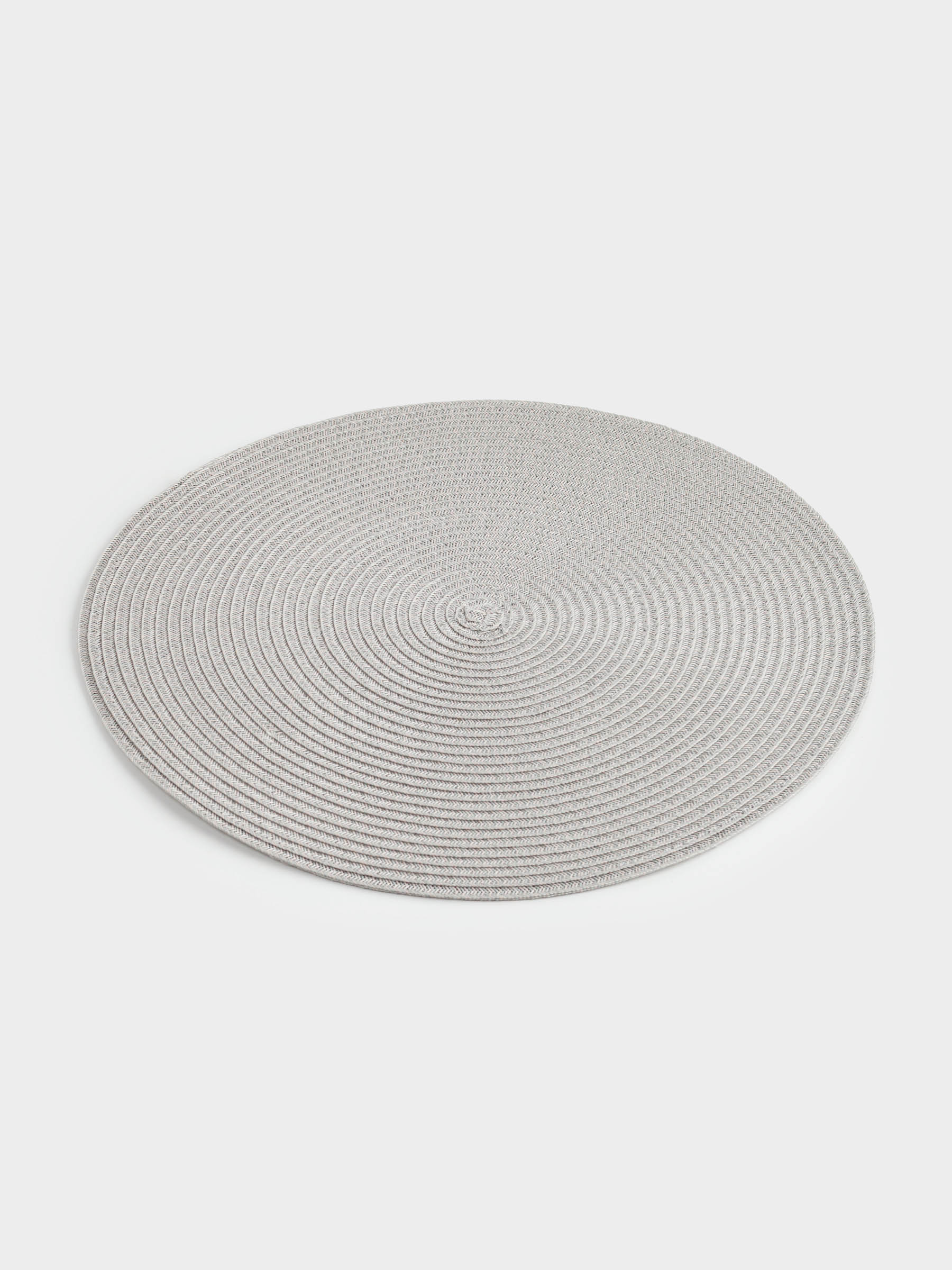 Placemat, 38 cm, polypropylene/PET, round, beige, Basic, image-2