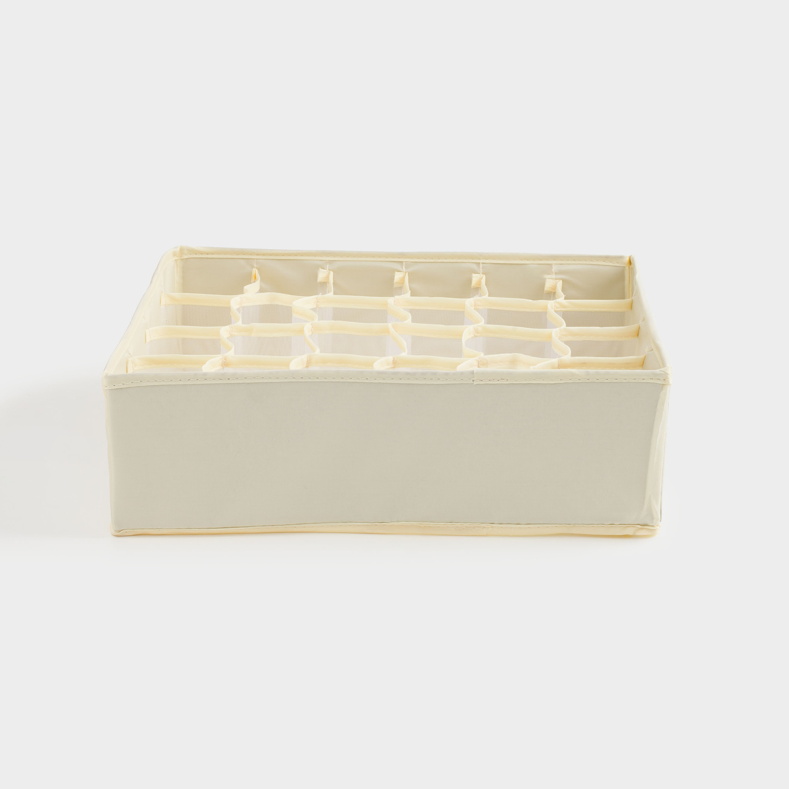 Organizer-divider for drawers, 35x35 cm, 24 otd, textile, beige, Pedant light