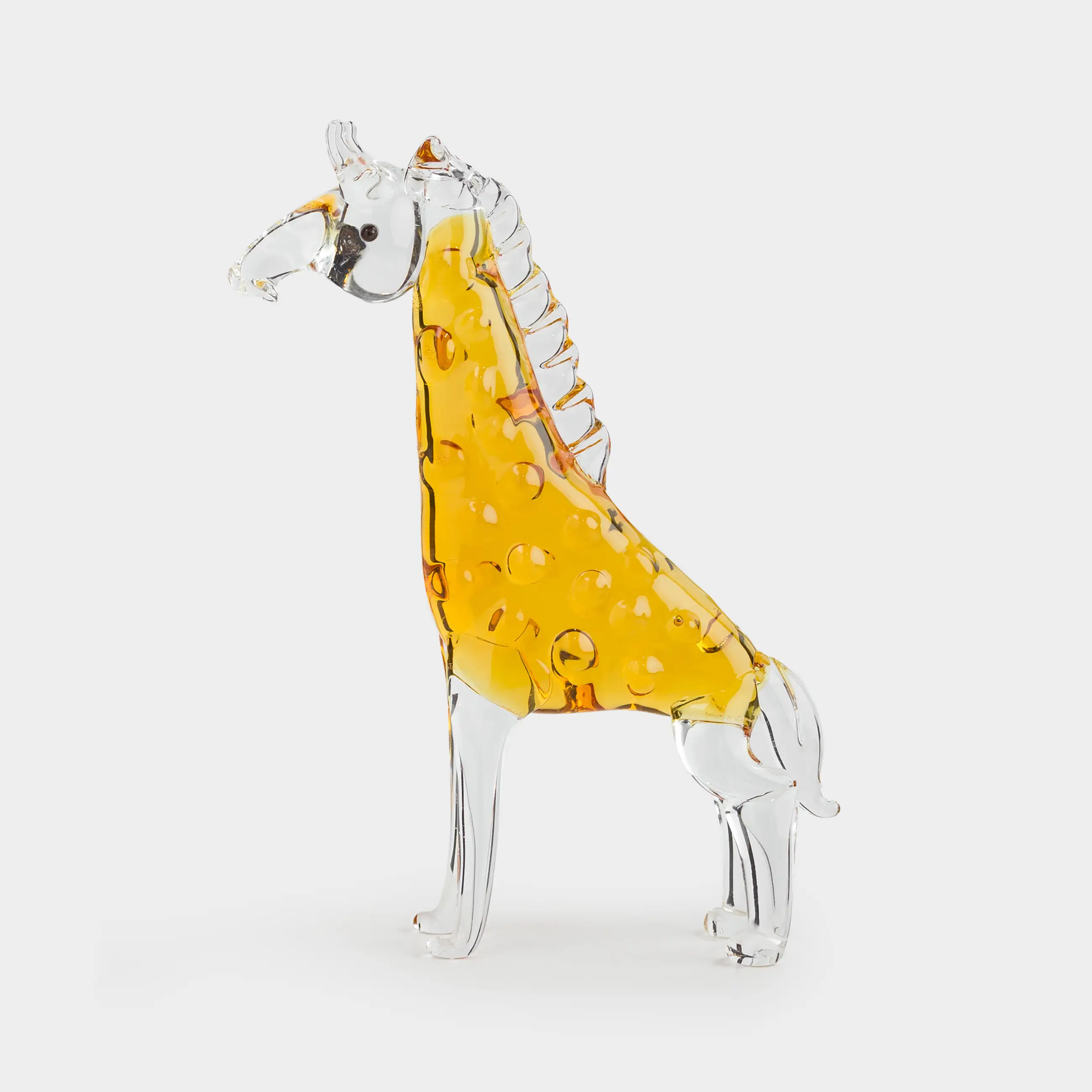 Statuette, 9 cm, glass, Giraffe, Vitreous