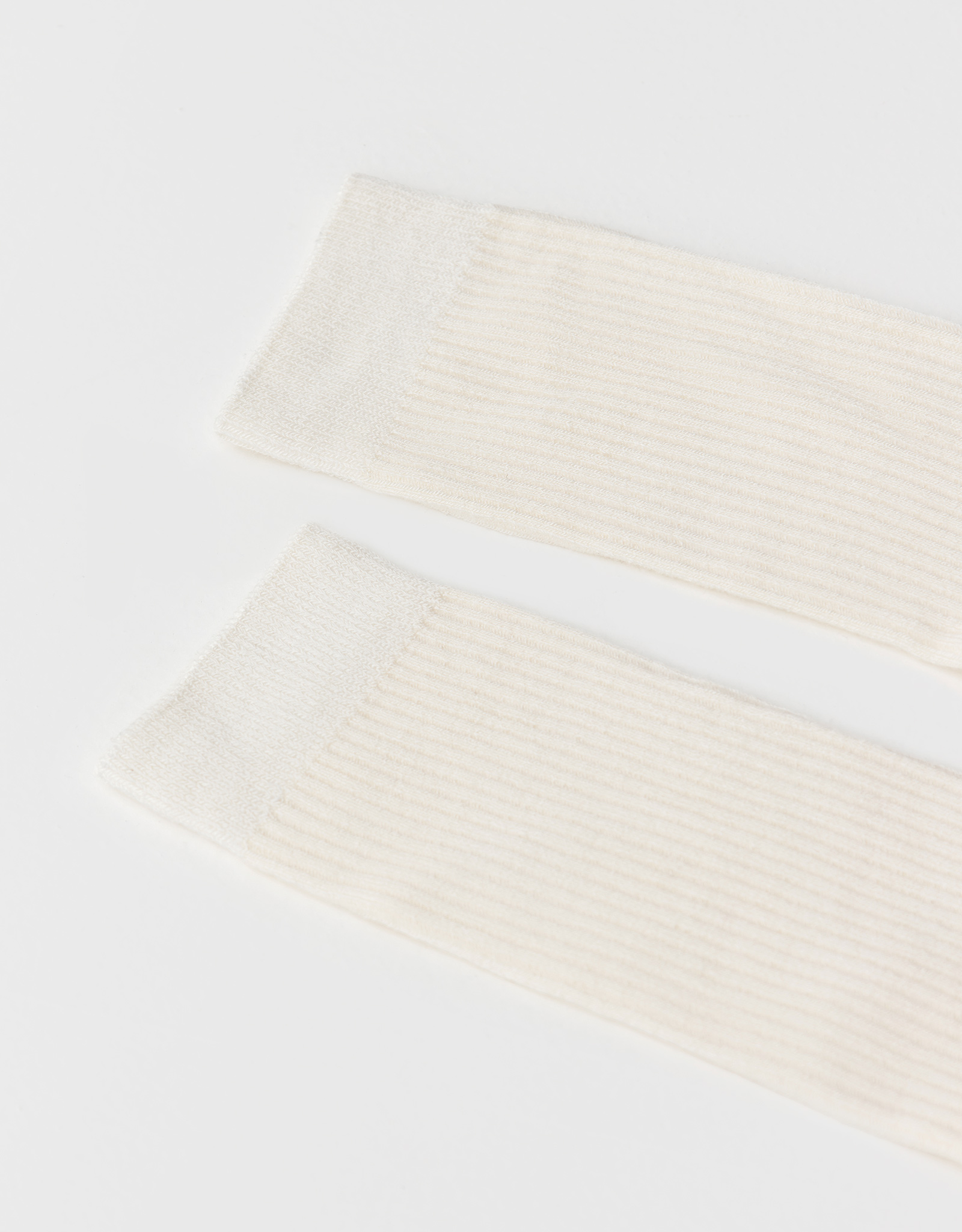 Women's socks, size 36-38, ribbed, bamboo / polyester, milk, Heddy