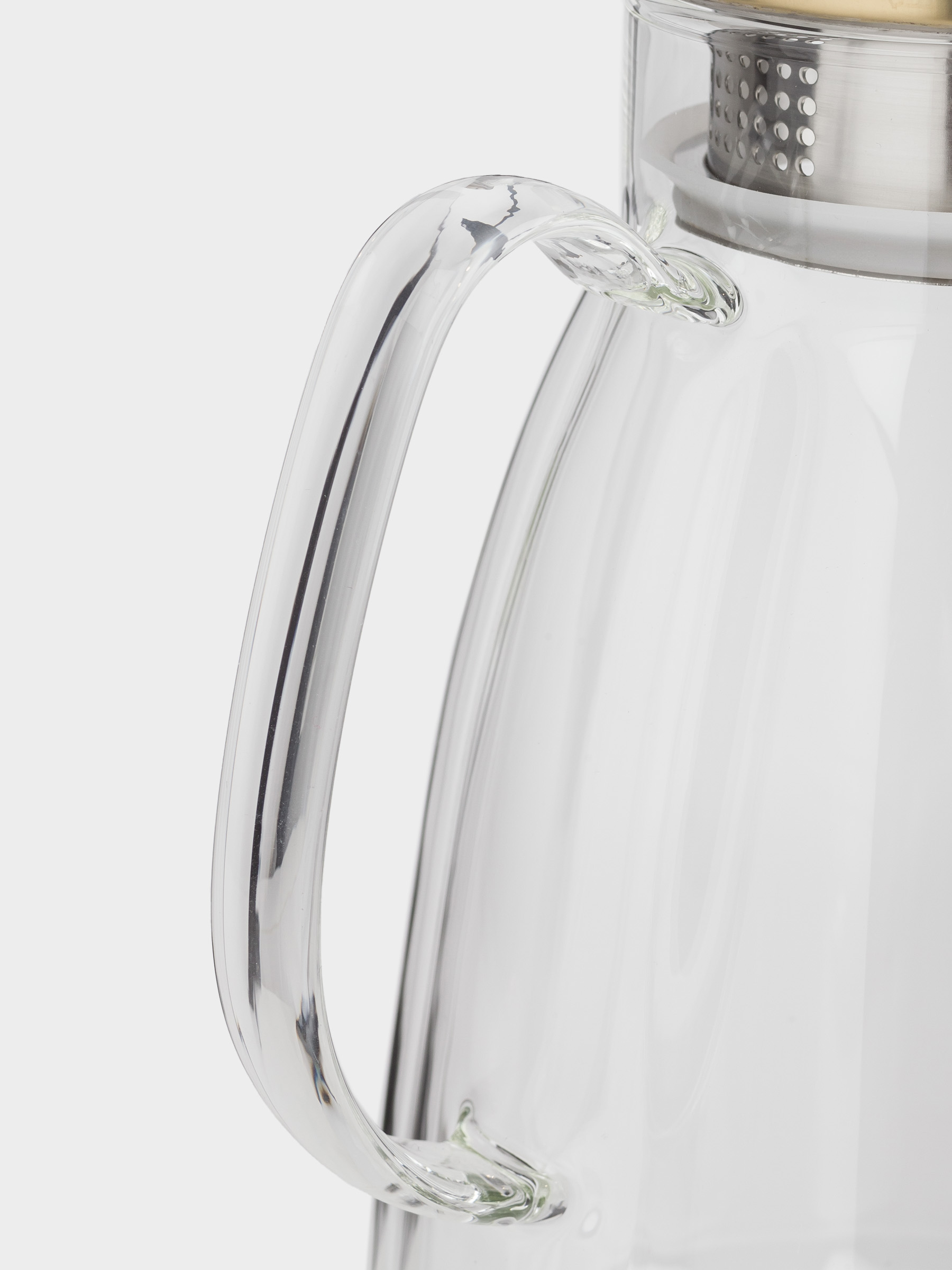 Jug, 2.1 l, with filter cap, glass B / steel, Ledge, image-3
