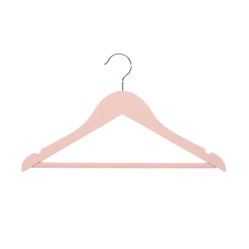 Hanger, 35 cm, 3 pcs, children's, wood, pink, Wooden house ,image-0