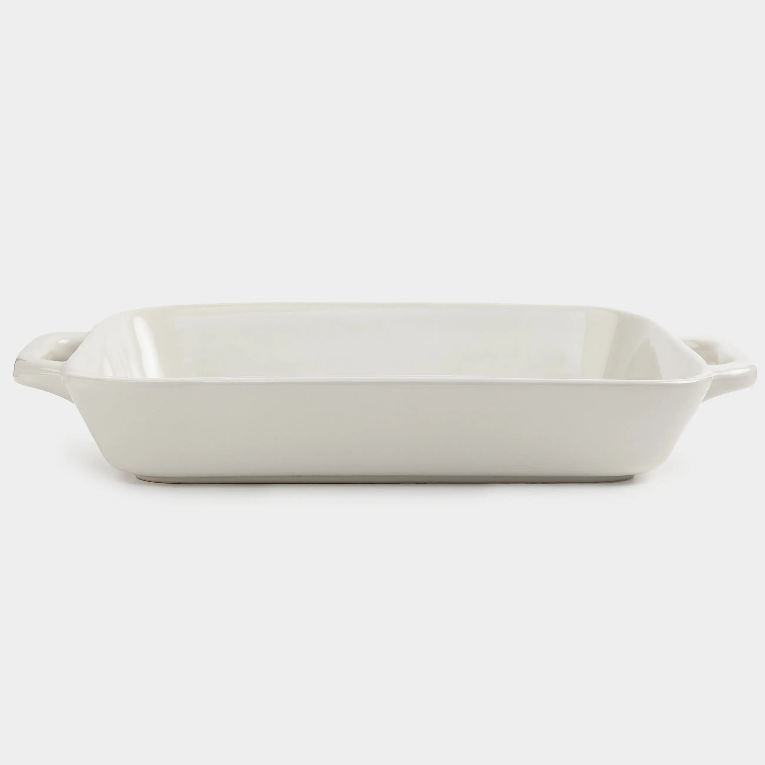 Baking dish, 34x24 cm, ceramic, rectangular, milk, Cakes ivory, image-0