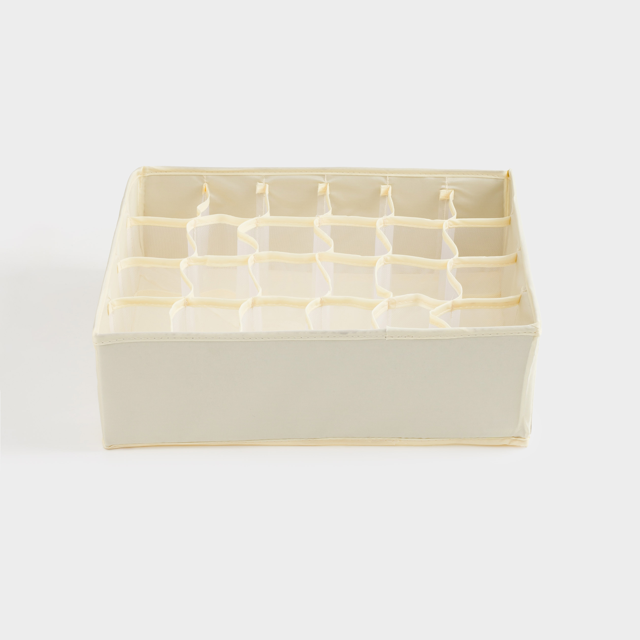 Organizer-divider for drawers, 35x35 cm, 24 otd, textile, beige, Pedant light