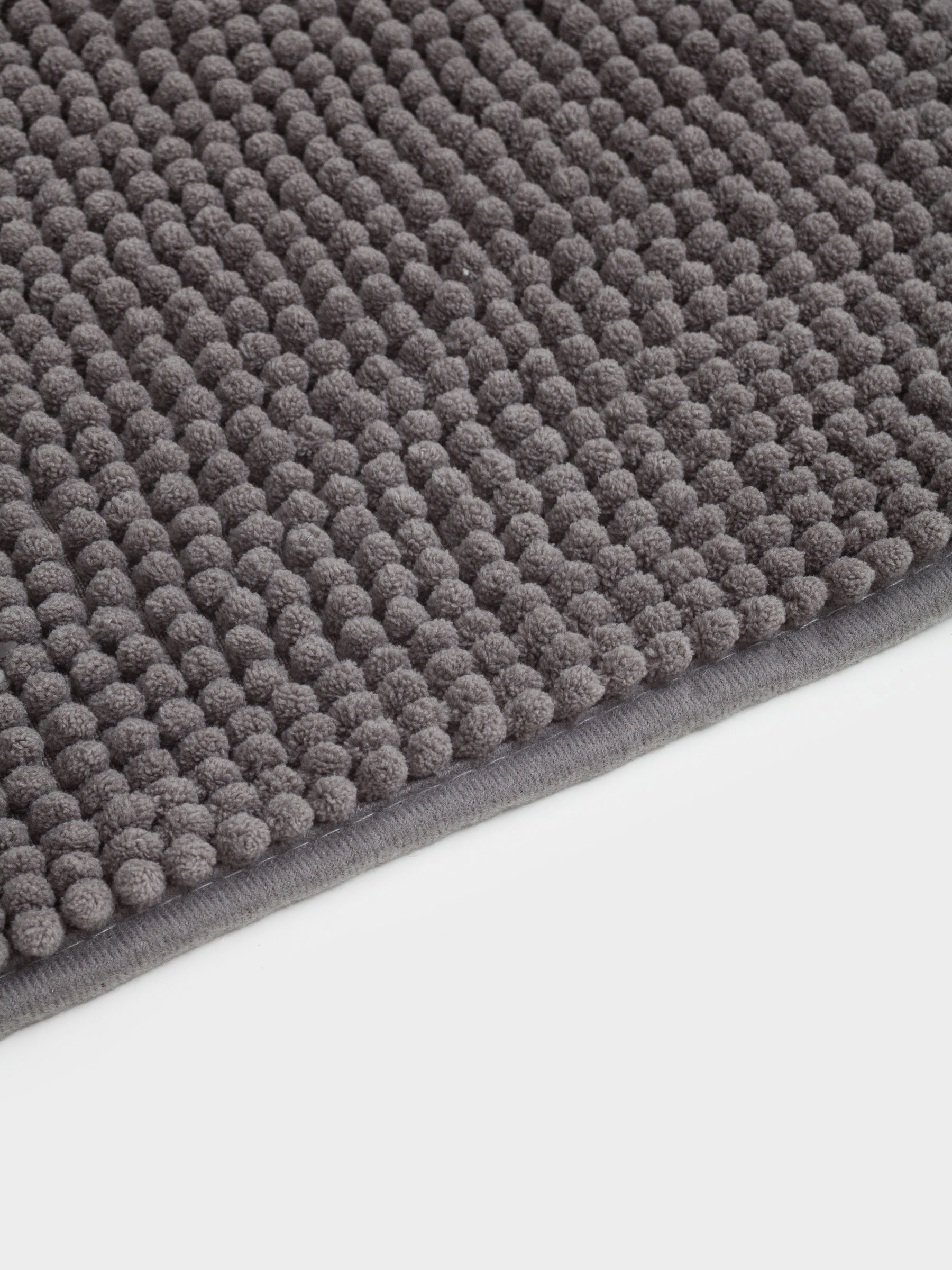 Mat, 50x80 cm, polyester, dark grey, Hillock, image-3