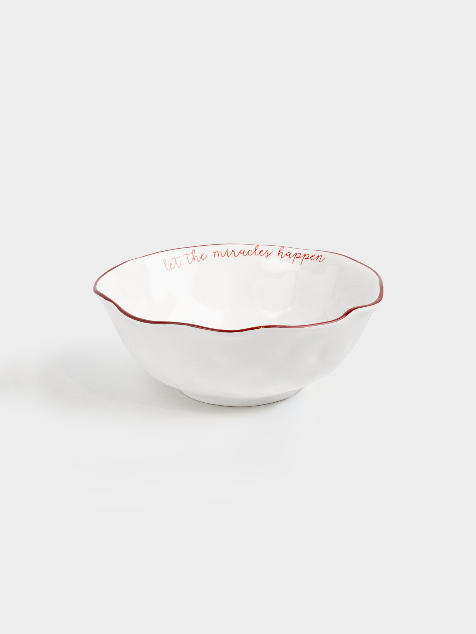 Salad bowl, 21x8 cm, 1 l, ceramic, Christmas tree with bows, Christmas tree, image-1