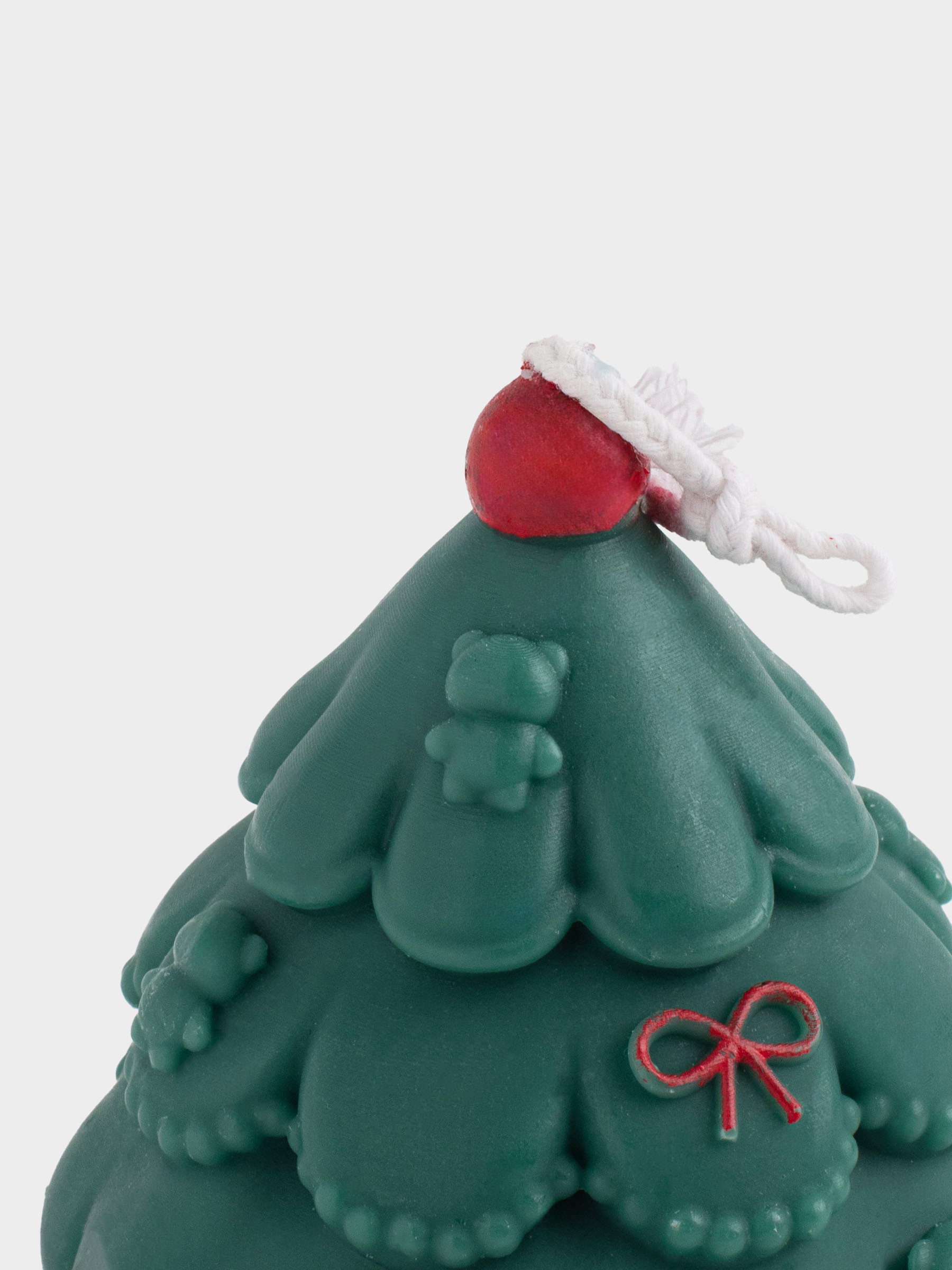 Candle, 7 cm, green, Christmas tree, Fir candle, image-2