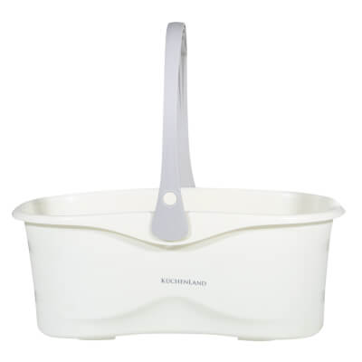 Mop bucket, 48x23 cm, rectangular, milky grey, Mop ,image-0