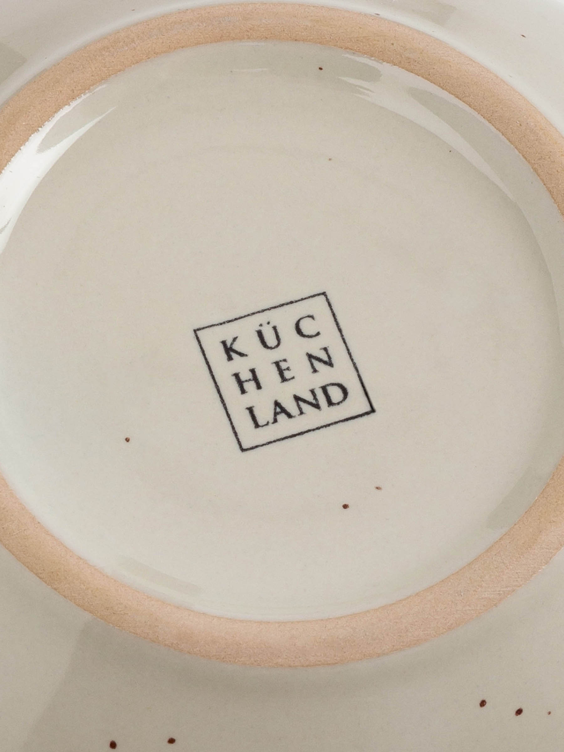 Soup plate, 14x7 cm, 2 pieces, ceramic, beige, speckled, Speckled, image-4