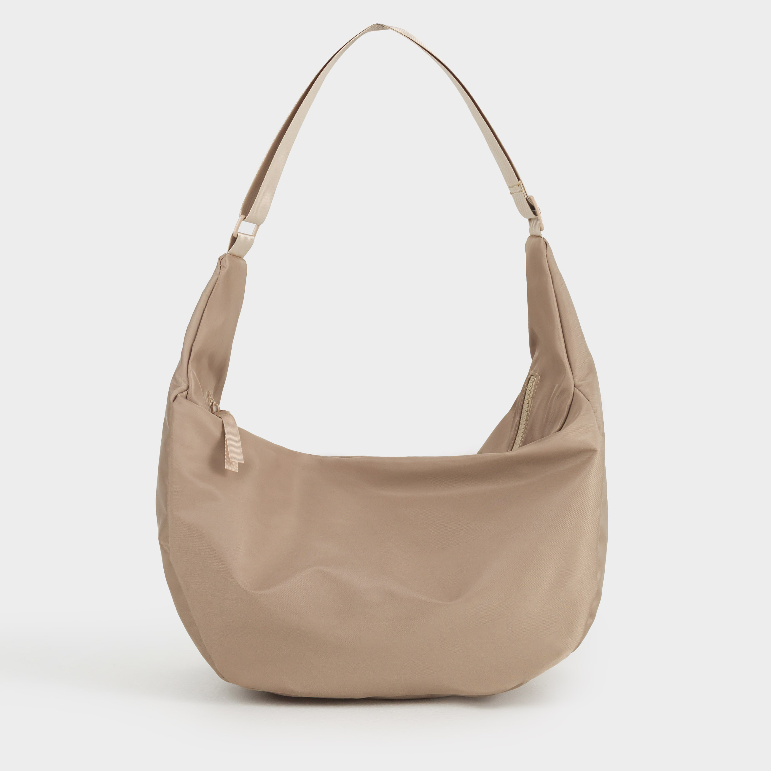 Bag, 24x40 cm, with adjustable strap, polyester, beige, Basic