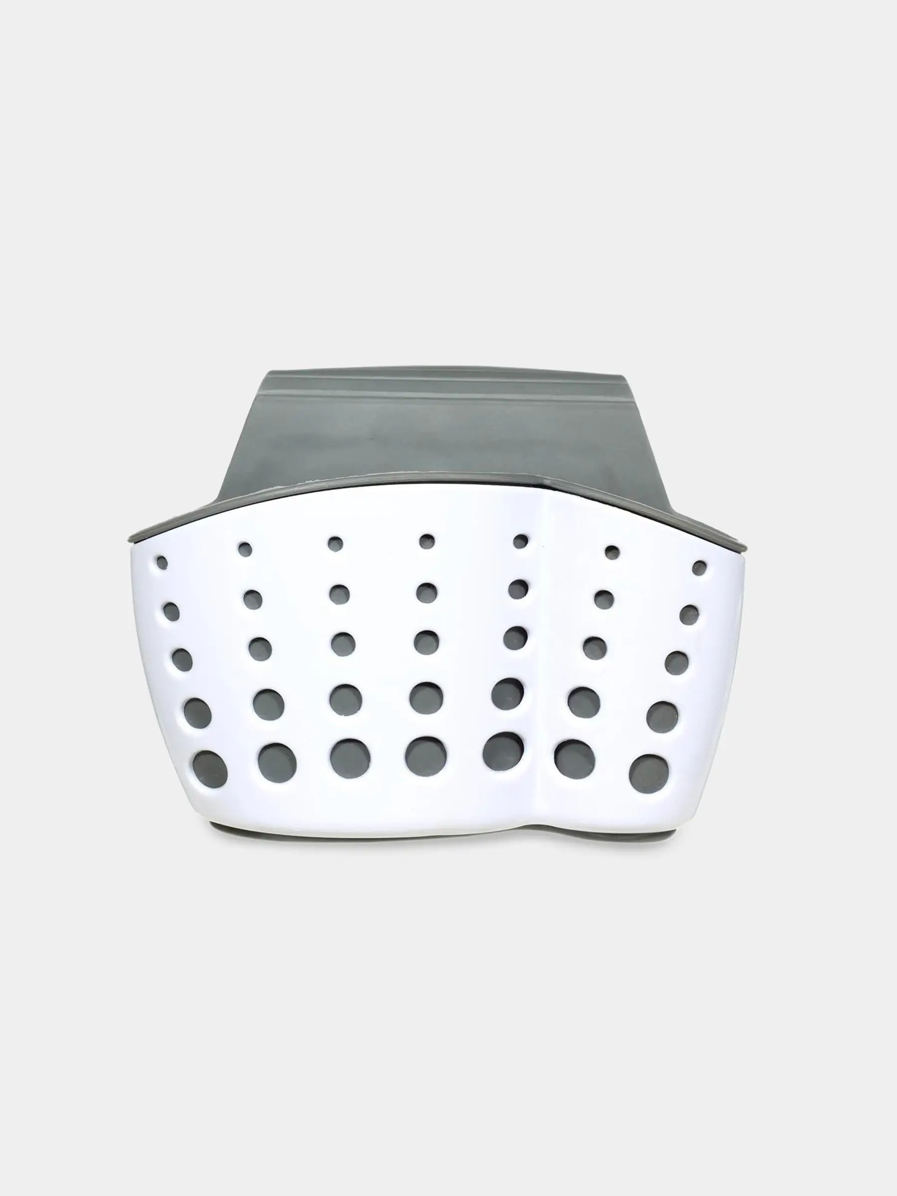 Kitchen sponge holder, 12x8 / 23 cm, Hanging, Plastic / rubber, Grey, Circles, Keeping, image-0