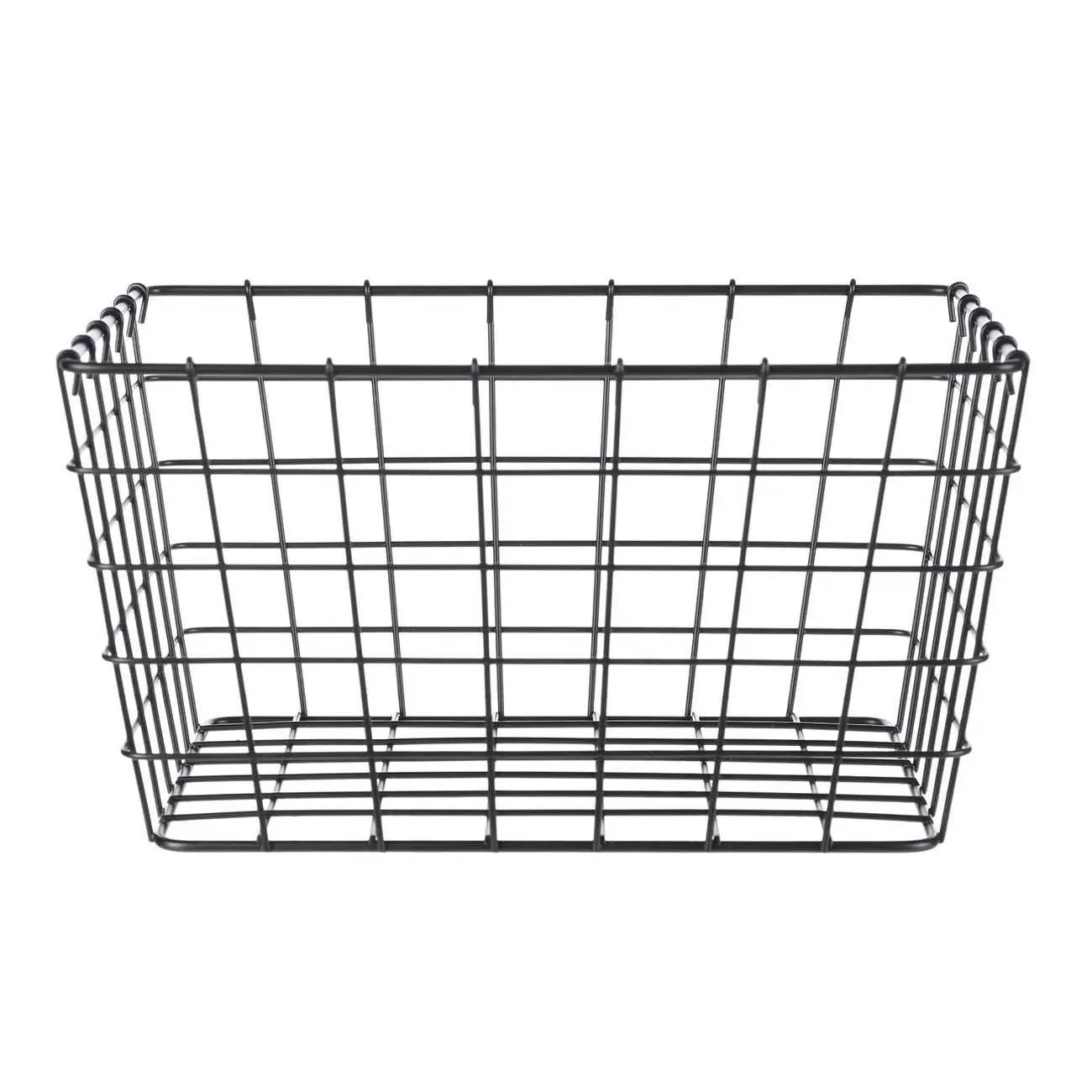 Storage basket, 26x19x14 cm, metal, rectangular, black, Twist black, image-0