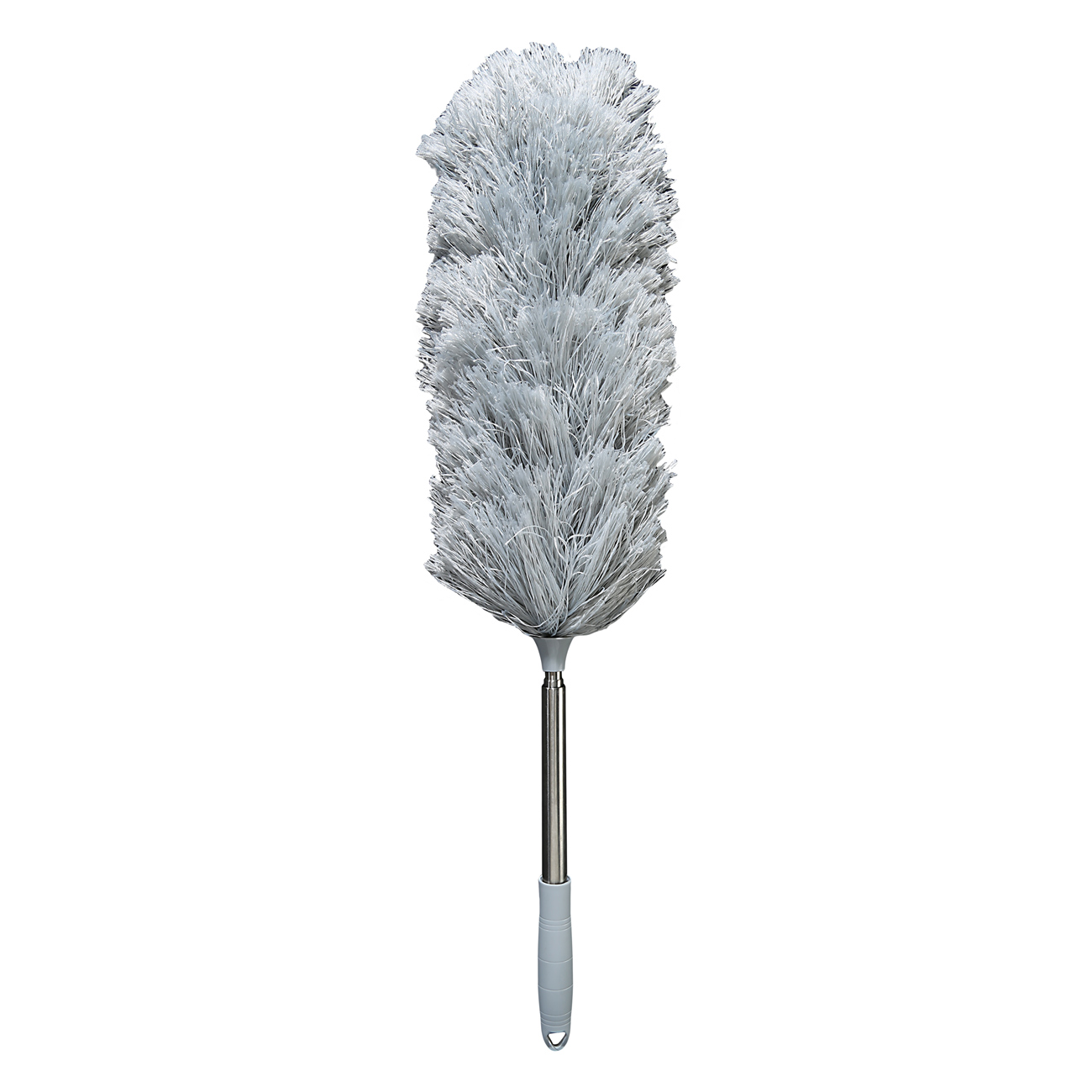 Dust brush, 60/125 cm, telescopic, microfiber/steel, Clear, image-0