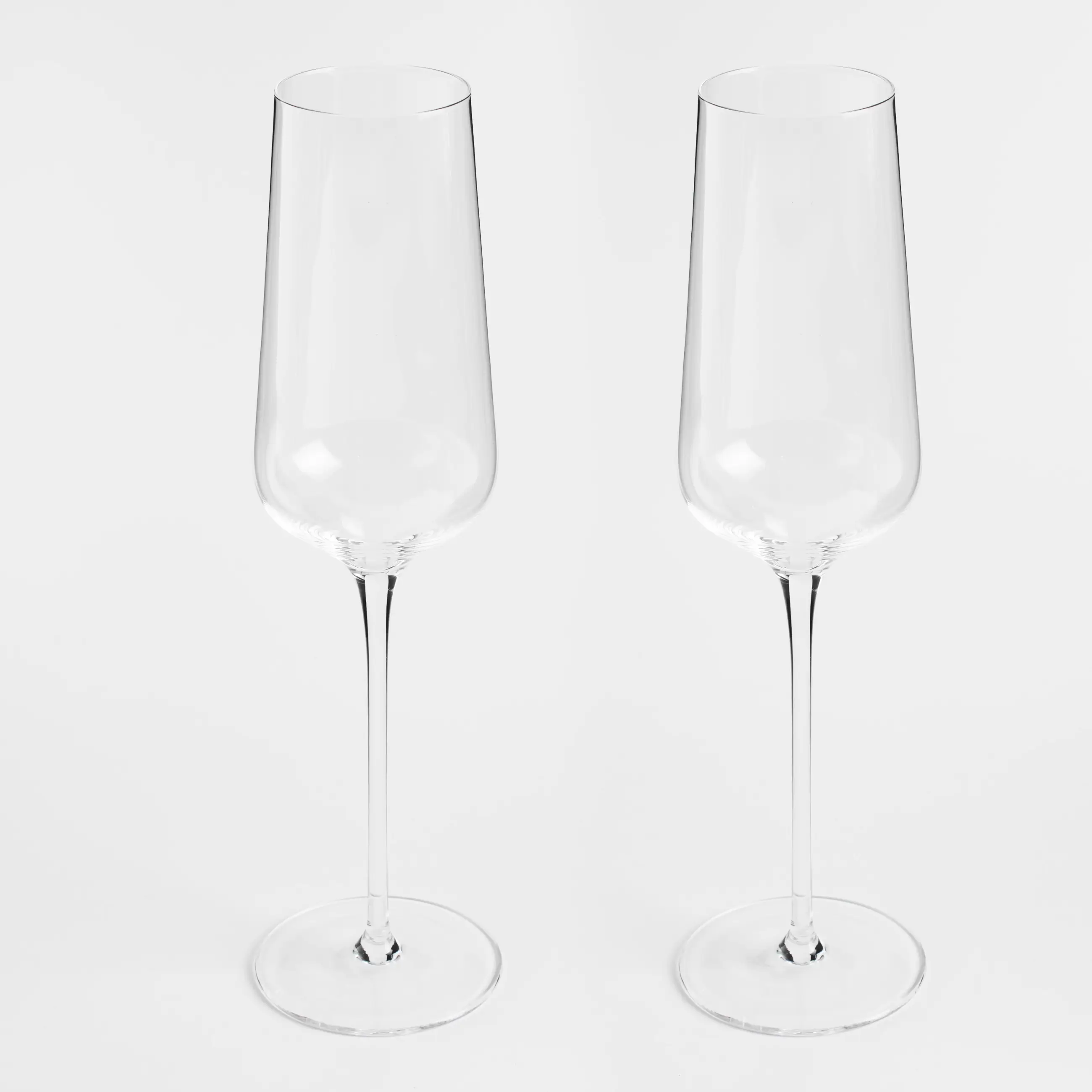Champagne glass, 300 ml, 2 pcs, crystal glass, Ferentino, image-0