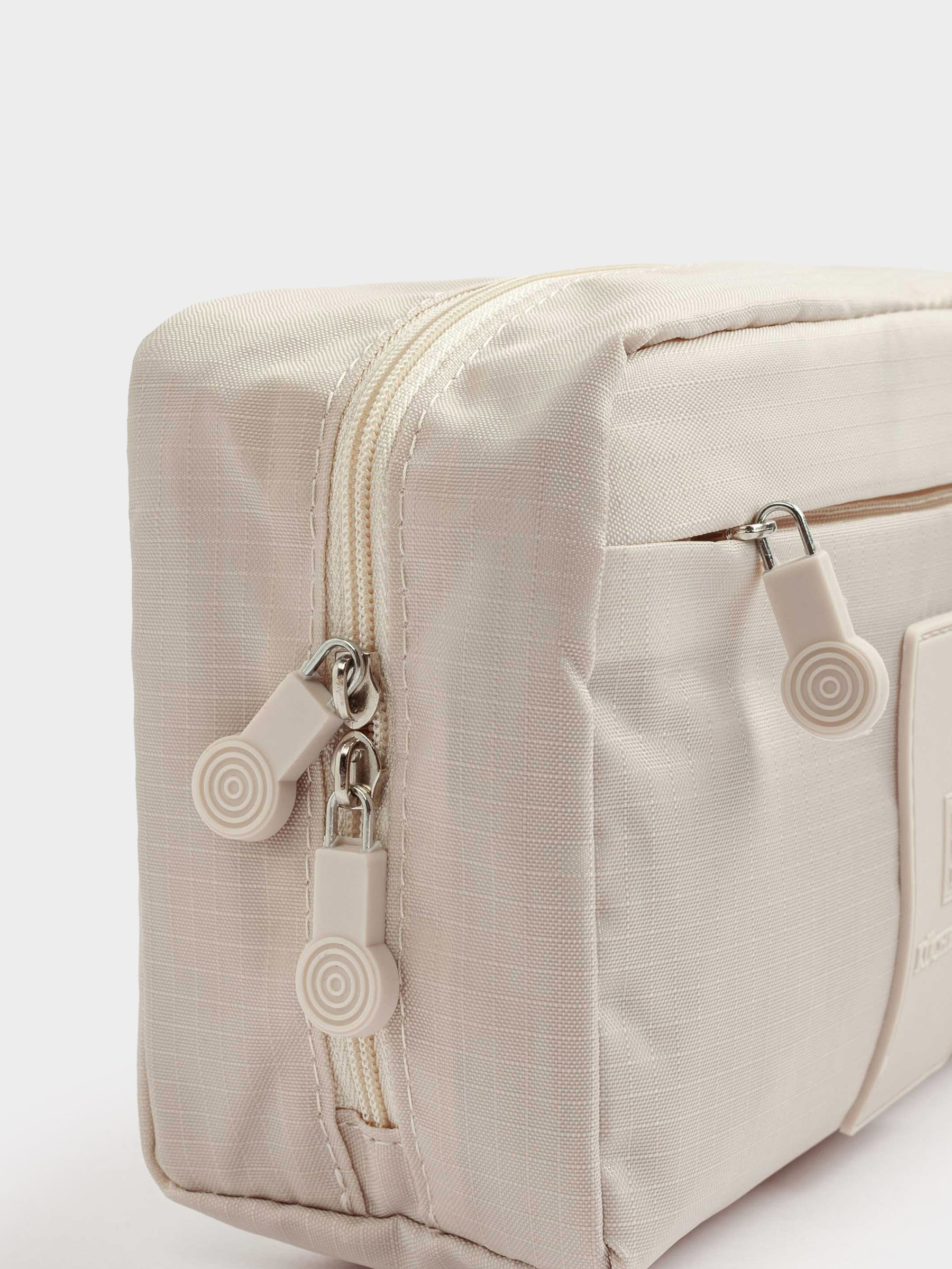Travel Cosmetic Bag, 20х12 cm, polyester, beige, Easy Travel