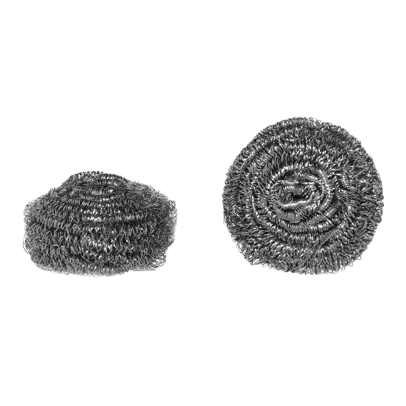 Cleaning sponge, 7 cm, 3 pcs, metal, silver, Clean