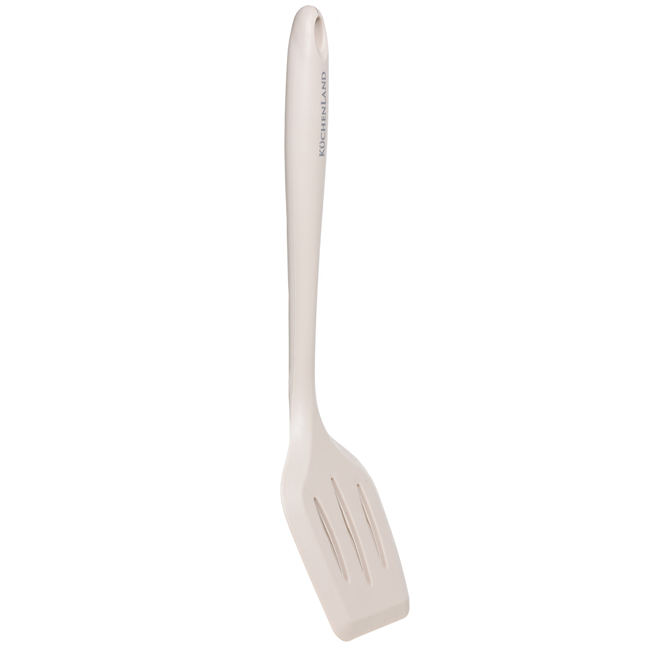Spatula, 29 cm, with slits, silicone / nylon, beige, Benefit