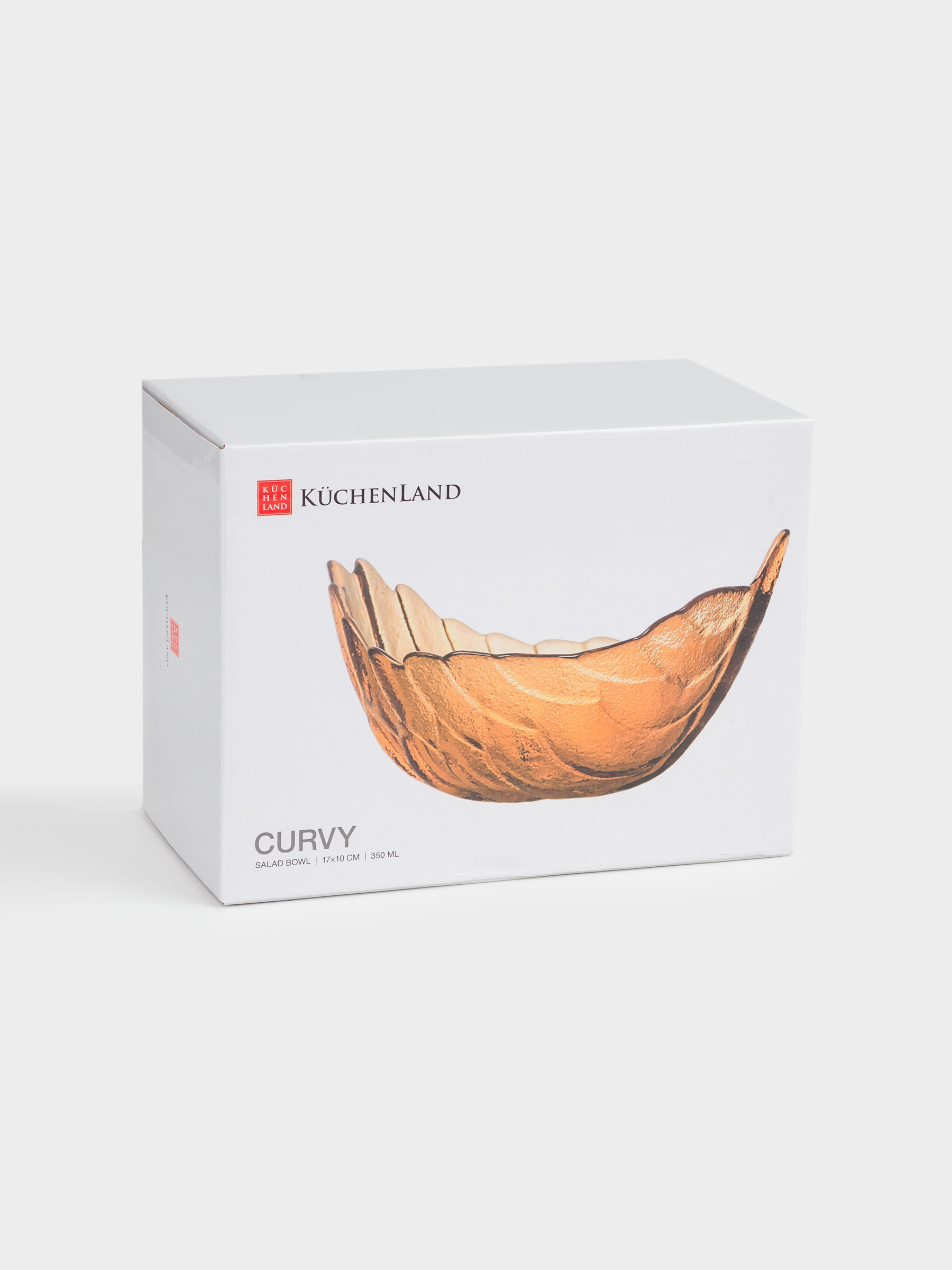 Salad bowl, 17x10 cm, ml, glass, color, Leaf, Curvy, image-5