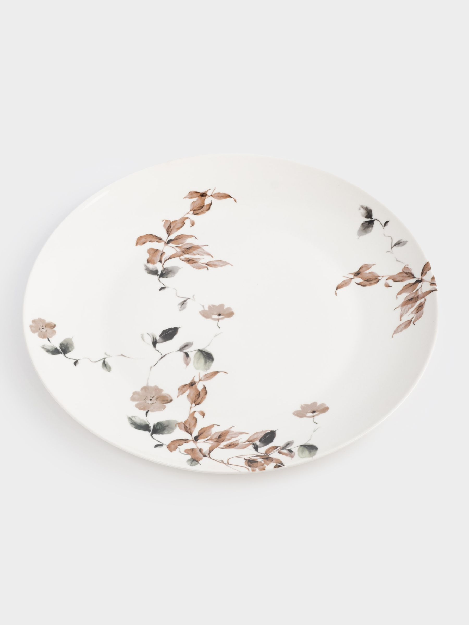 Dinner plate, 27 cm, porcelain N, Autumn flowers, Refined floral, image-1