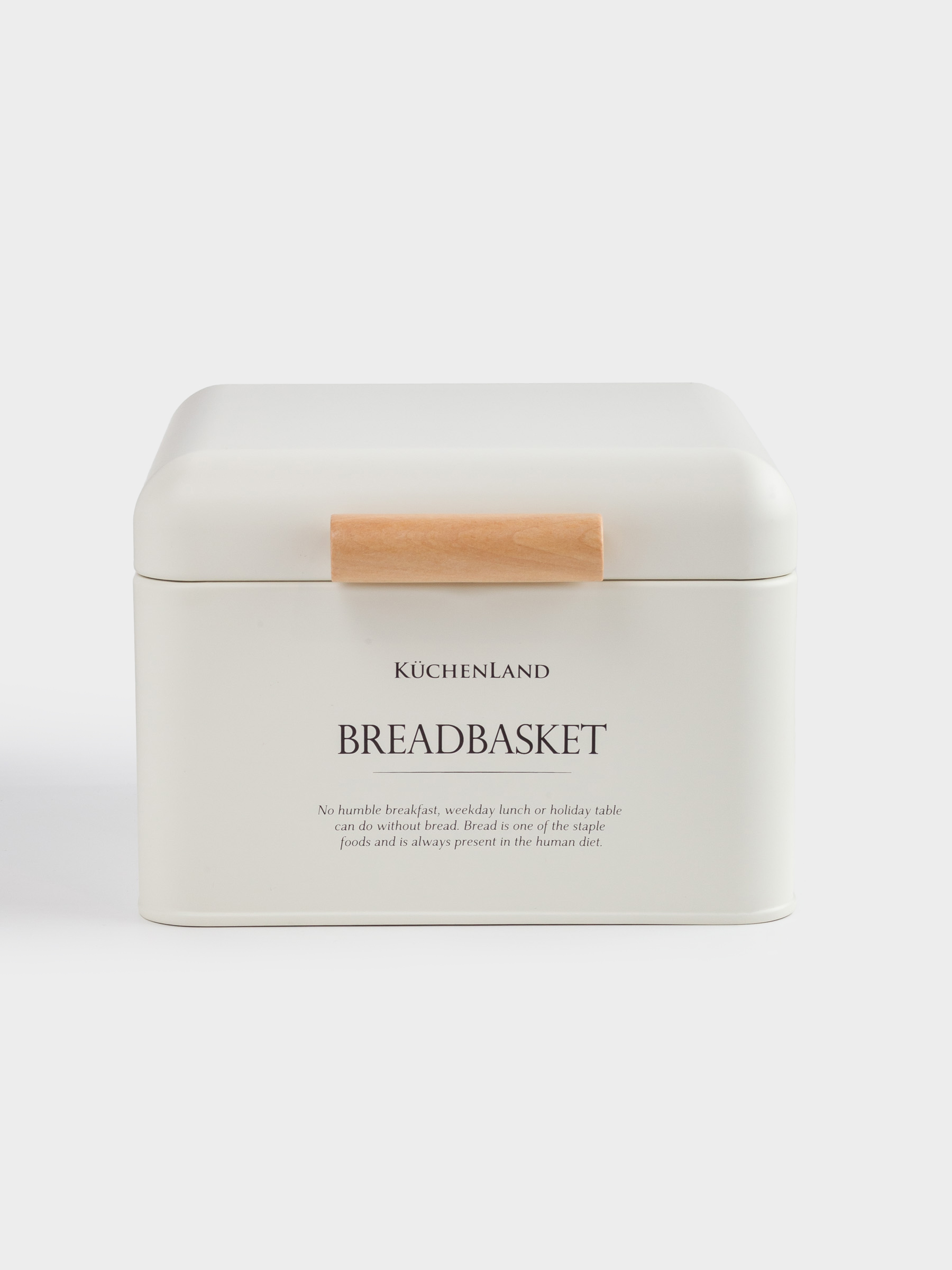 Bread box, 20x20x14 cm, metal / wood, square, dairy, Breadbasket, Course, image-0