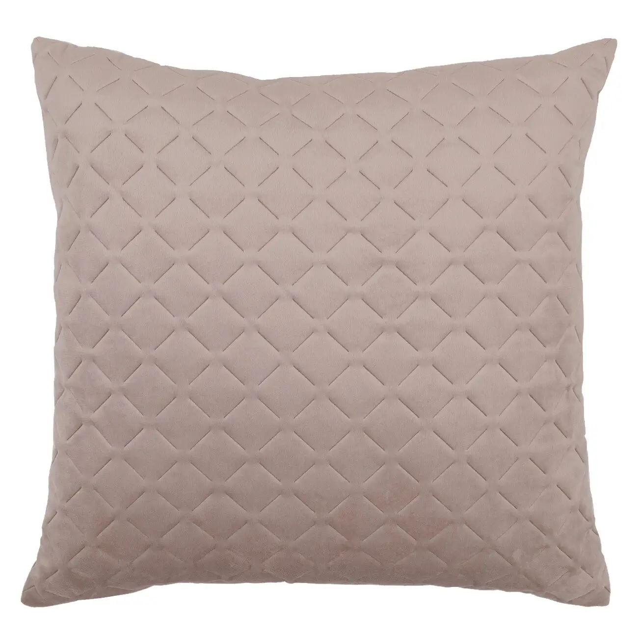 Decorative pillow, 45x45, quilted, corduroy, lilac, Rhombuses, Sewing
