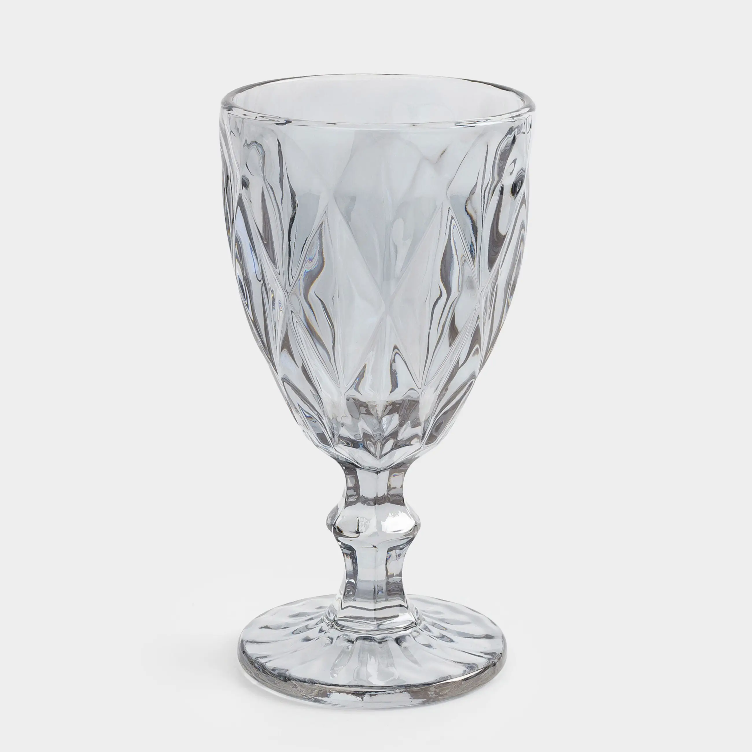 Drinking glass, 300 ml, glass R, grey, Rhomb color