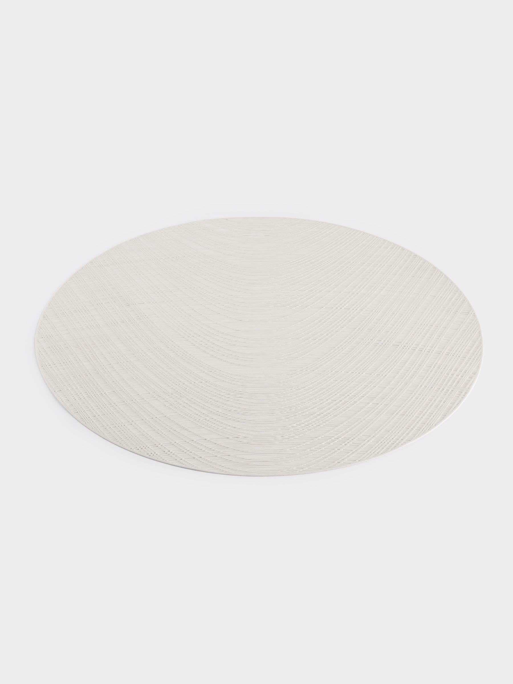 Napkin for appliances, 38 cm, PVC, round, white, Azhur Grid, image-1