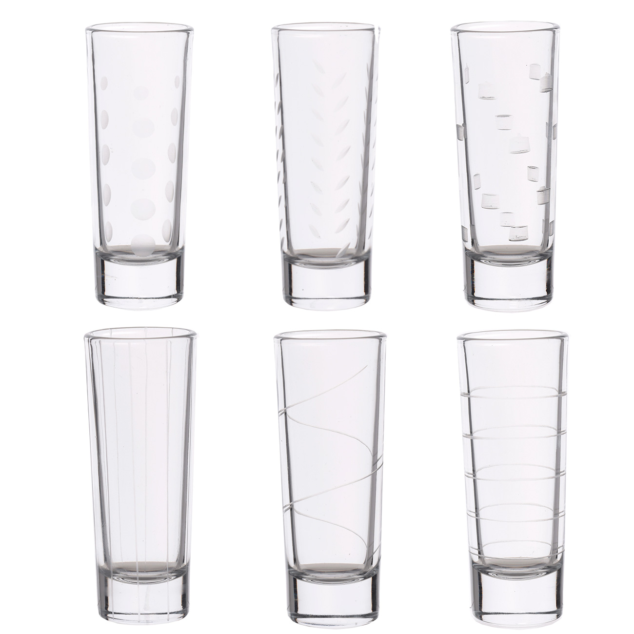 Drinking glass, 60 ml, 6 pcs, glass, Mixology, image-0