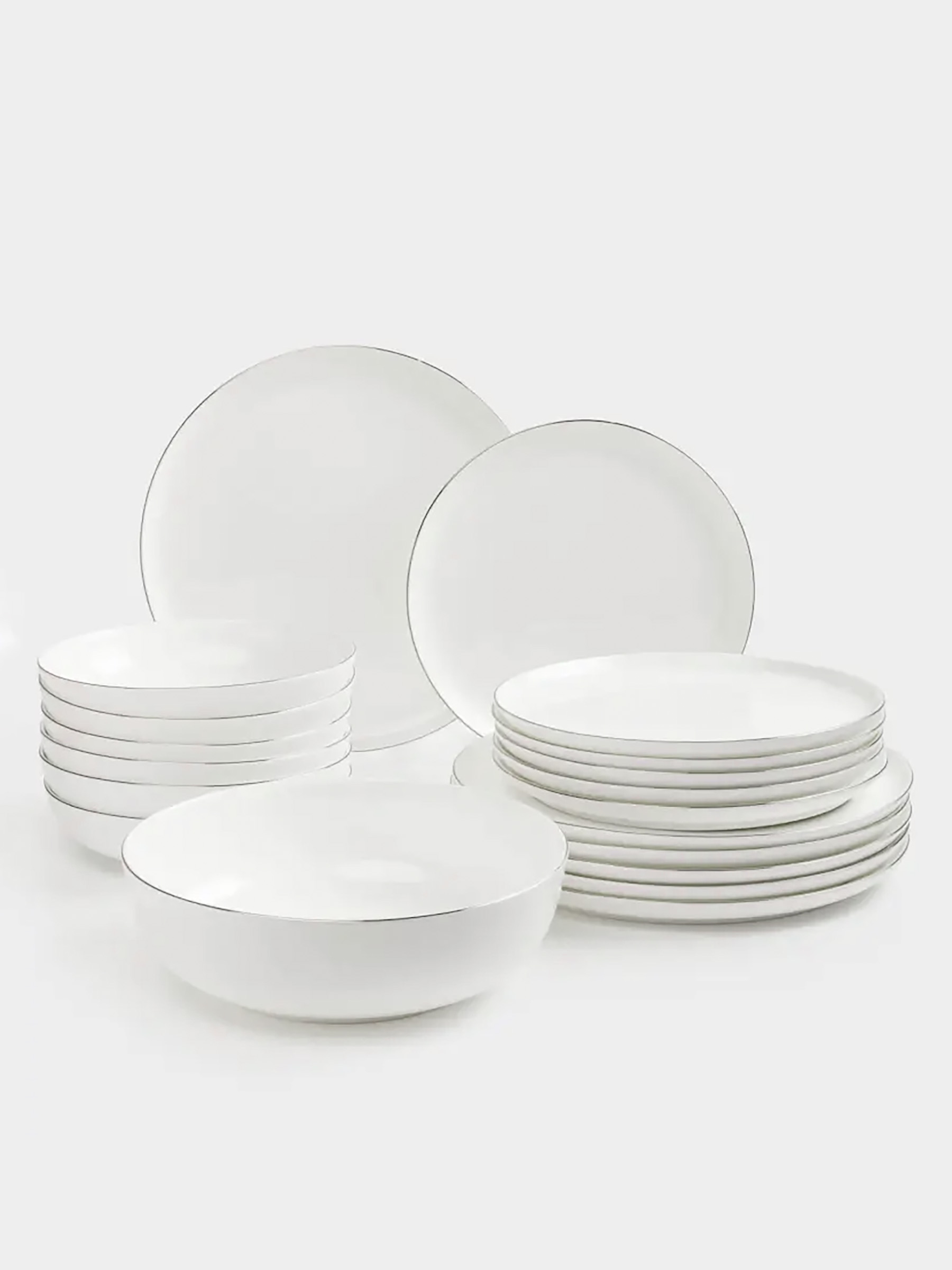 Dining set, 6 pers, 19 pr, porcelain F, Antarctica, image-0
