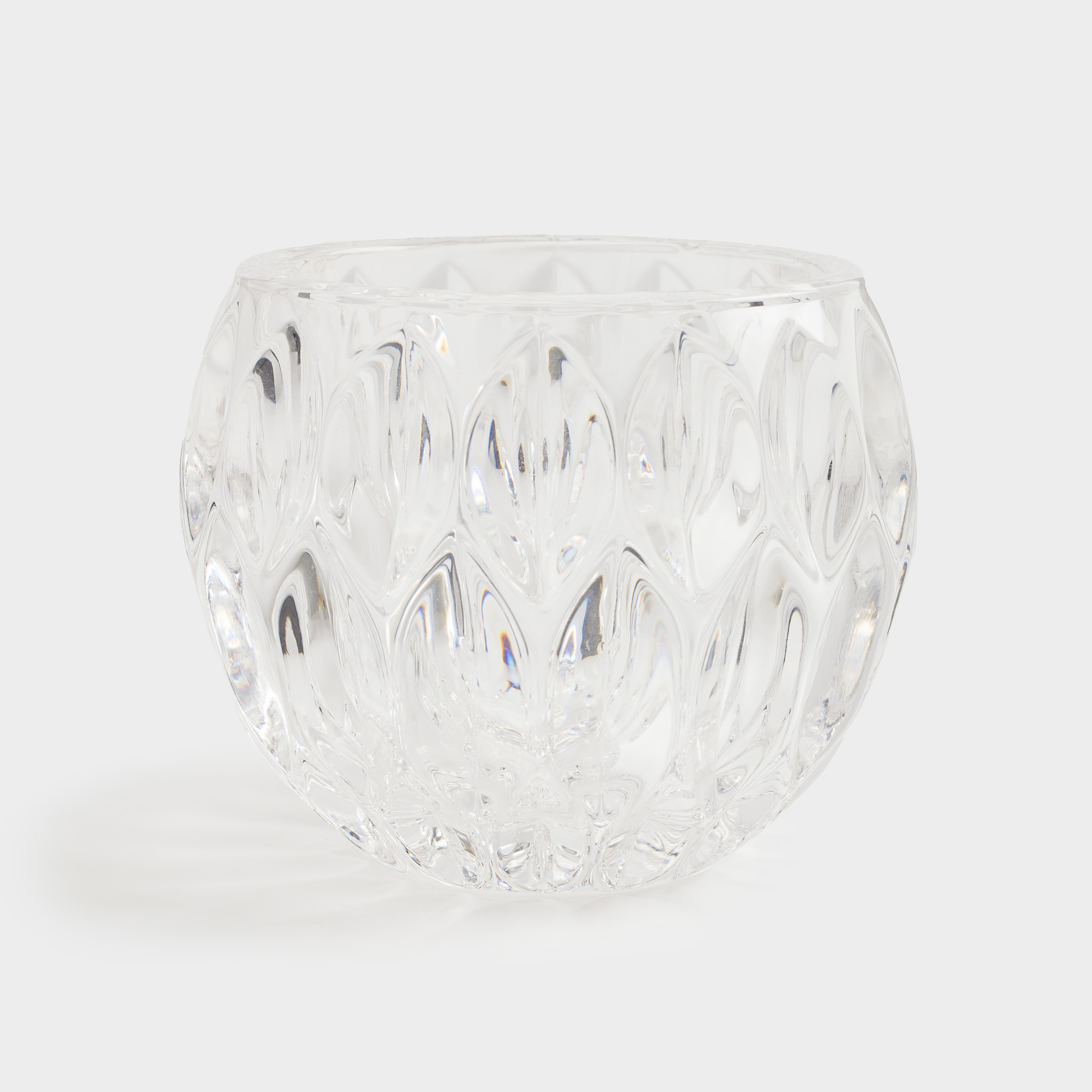 Candlestick, 8 cm, for tea candle, glass R, Ridi