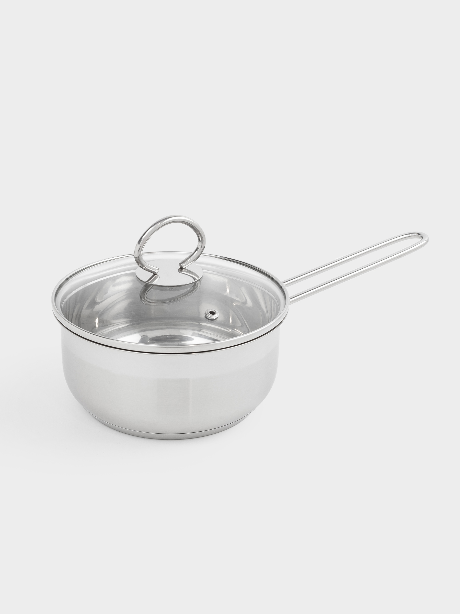 Saucepan, 16 cm, 1.4 l, with lid, steel / glass, Egoist lite, image-1