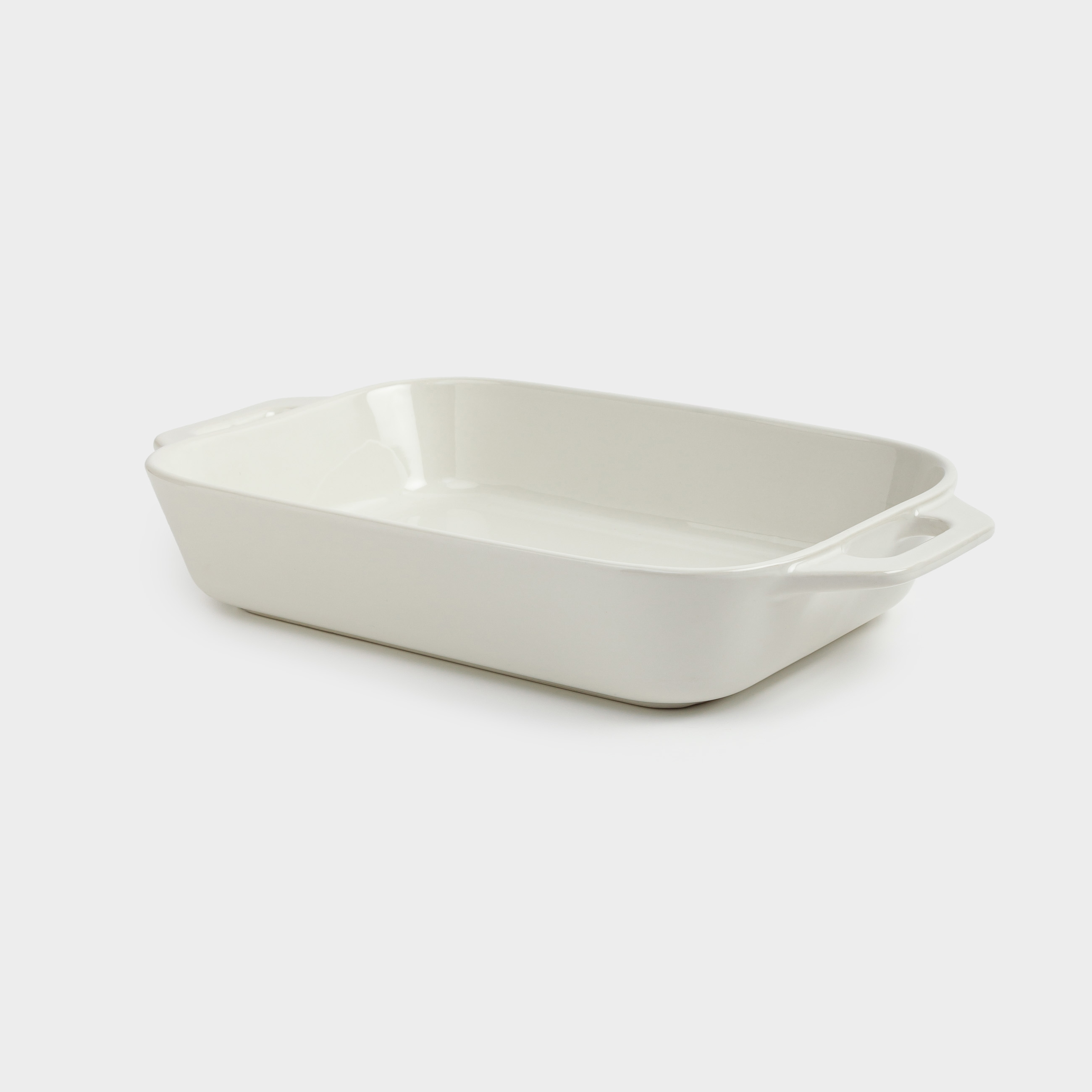 Baking dish, 27x20 cm, ceramic, rectangular, milk, Cakes ivory