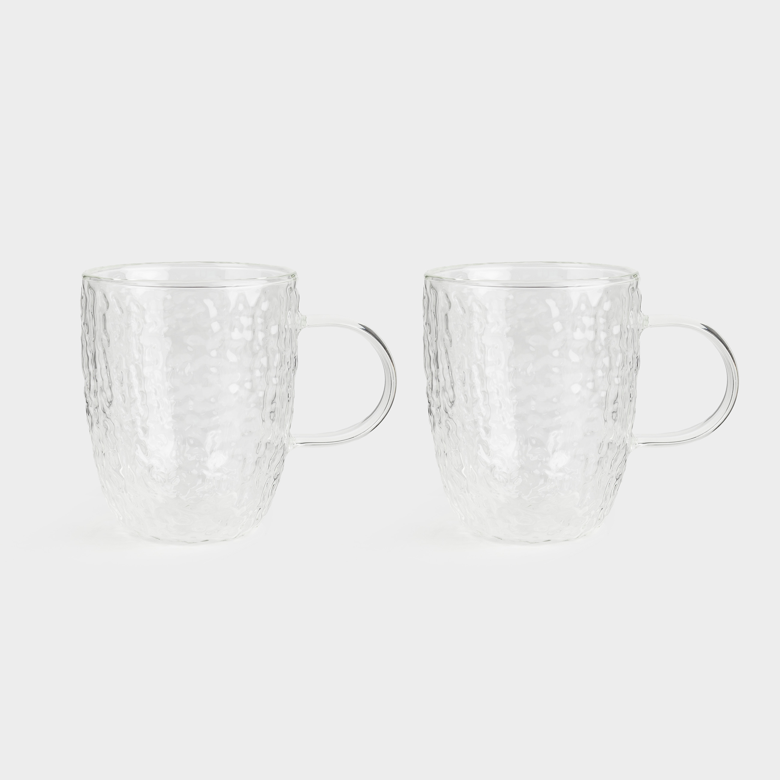 Mug, 400 ml, 2 pcs, glass B, Air ripply, image-0