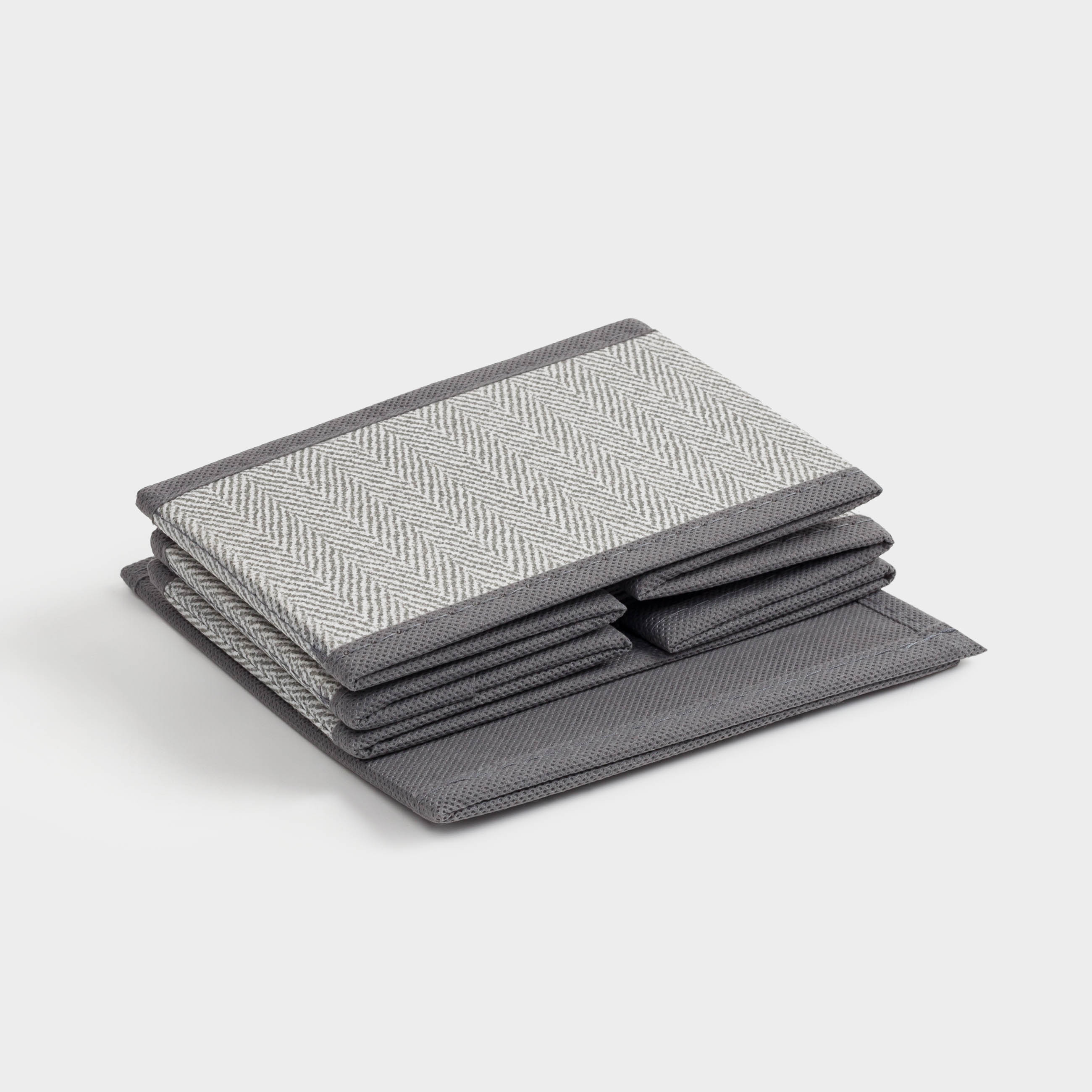 Organizer-divider for drawers, 32x16 cm, 8 units, textile, gray, Pedant new