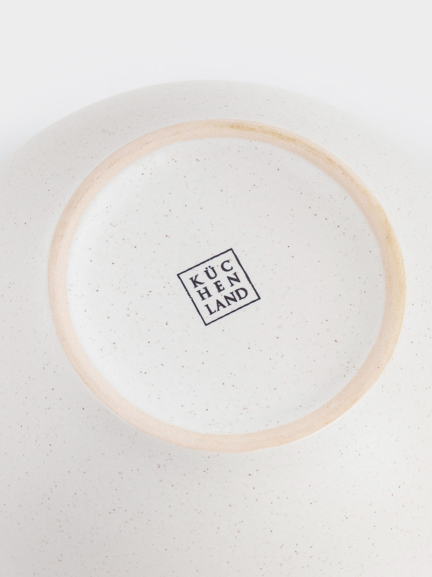 Dining set, 6 persons, 18 items, ceramic, milky, speckled, Uneven edge, Demicile light, image-6