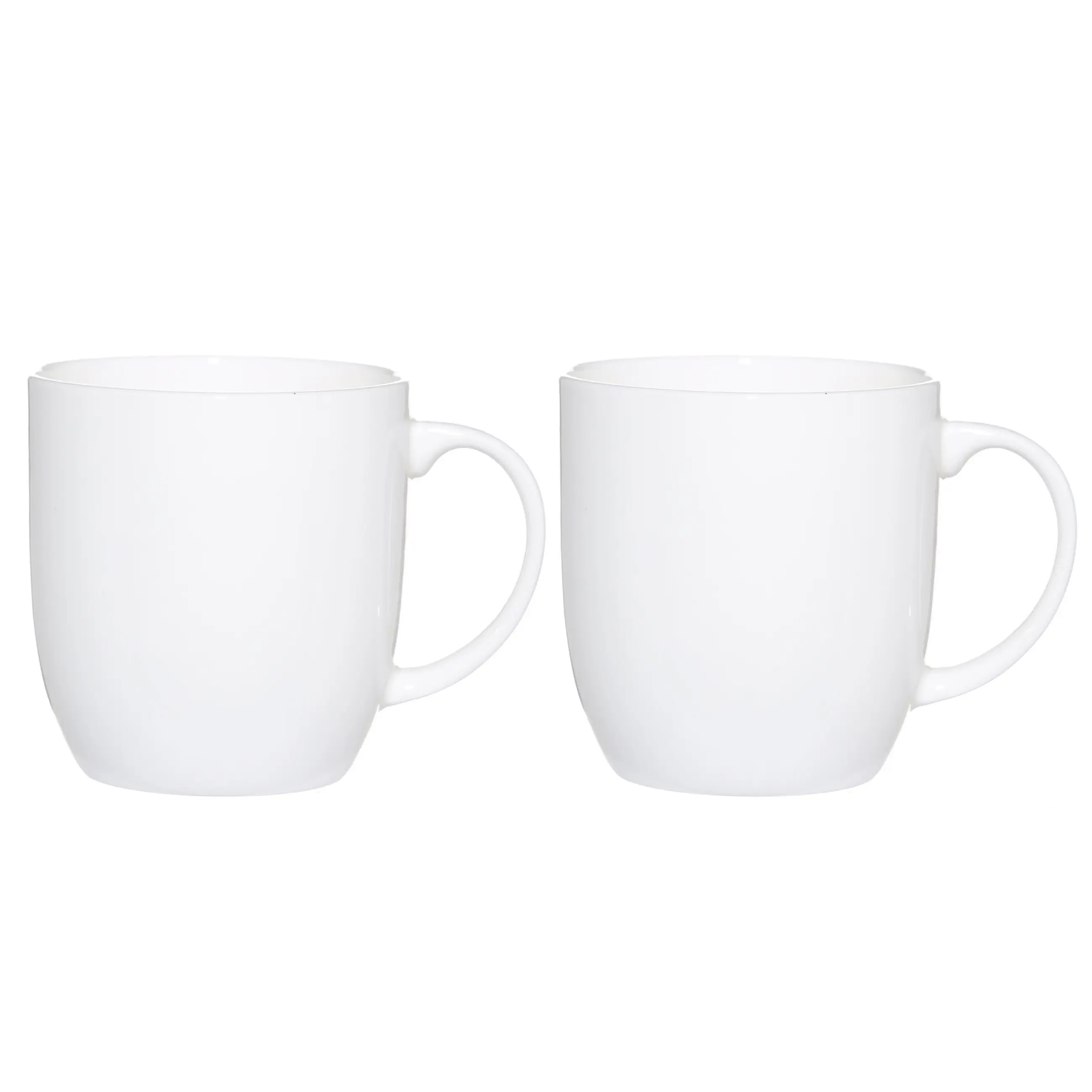 Mug, 370 ml, 2 pcs, porcelain F, white, Ideal white, image-0