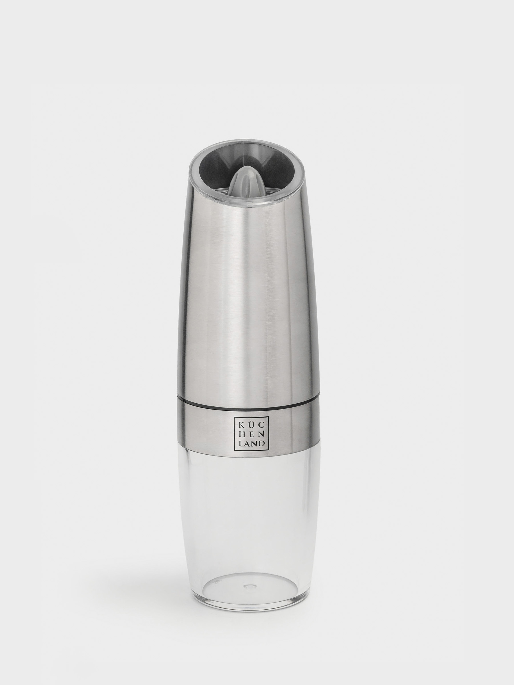 Spice mill, 20 cm, Gravity, Steel / Acrylic, LED W, Spicy, image-1