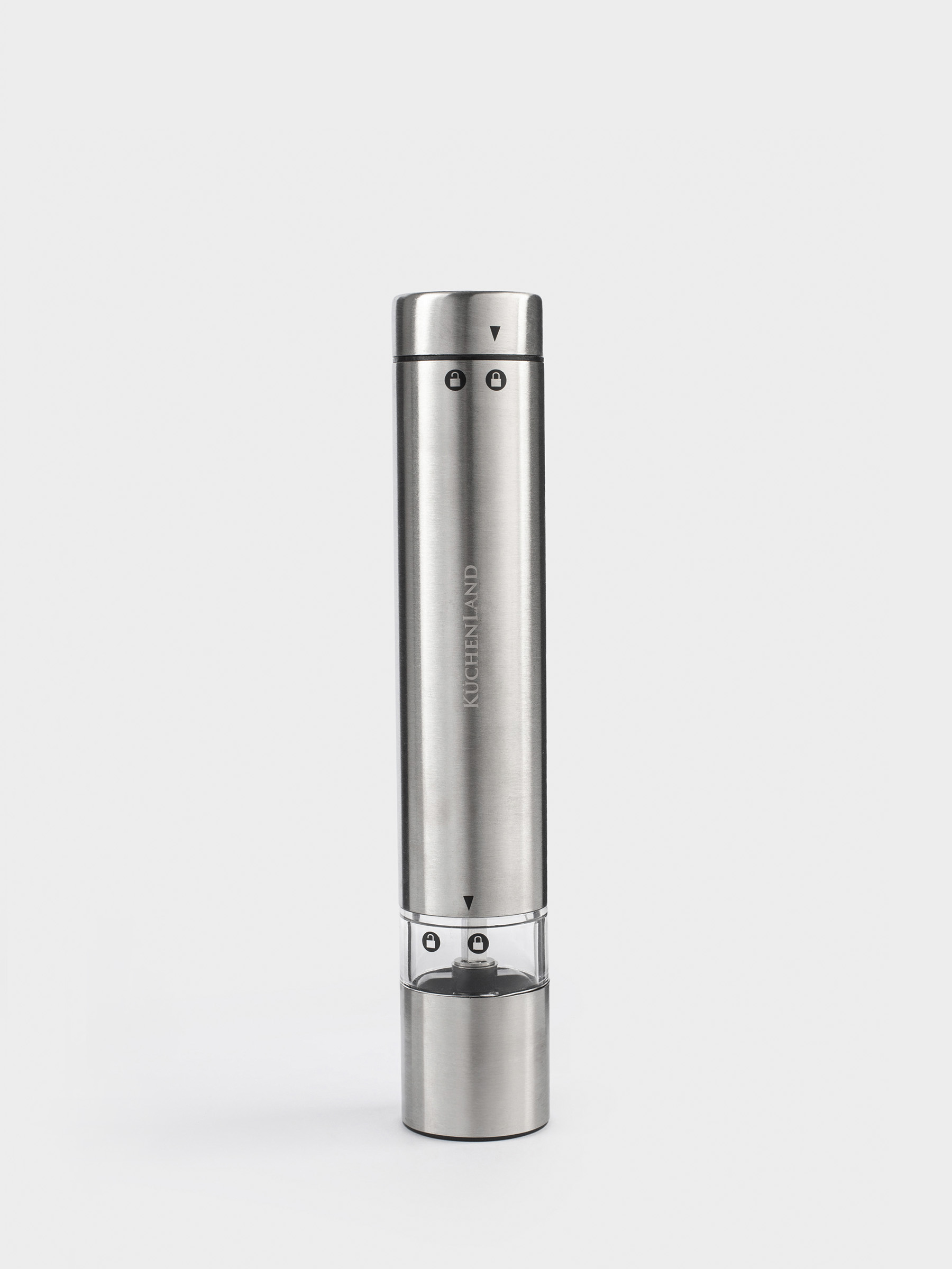 Spice mill, 19 cm, electric, steel, Classic, image-1