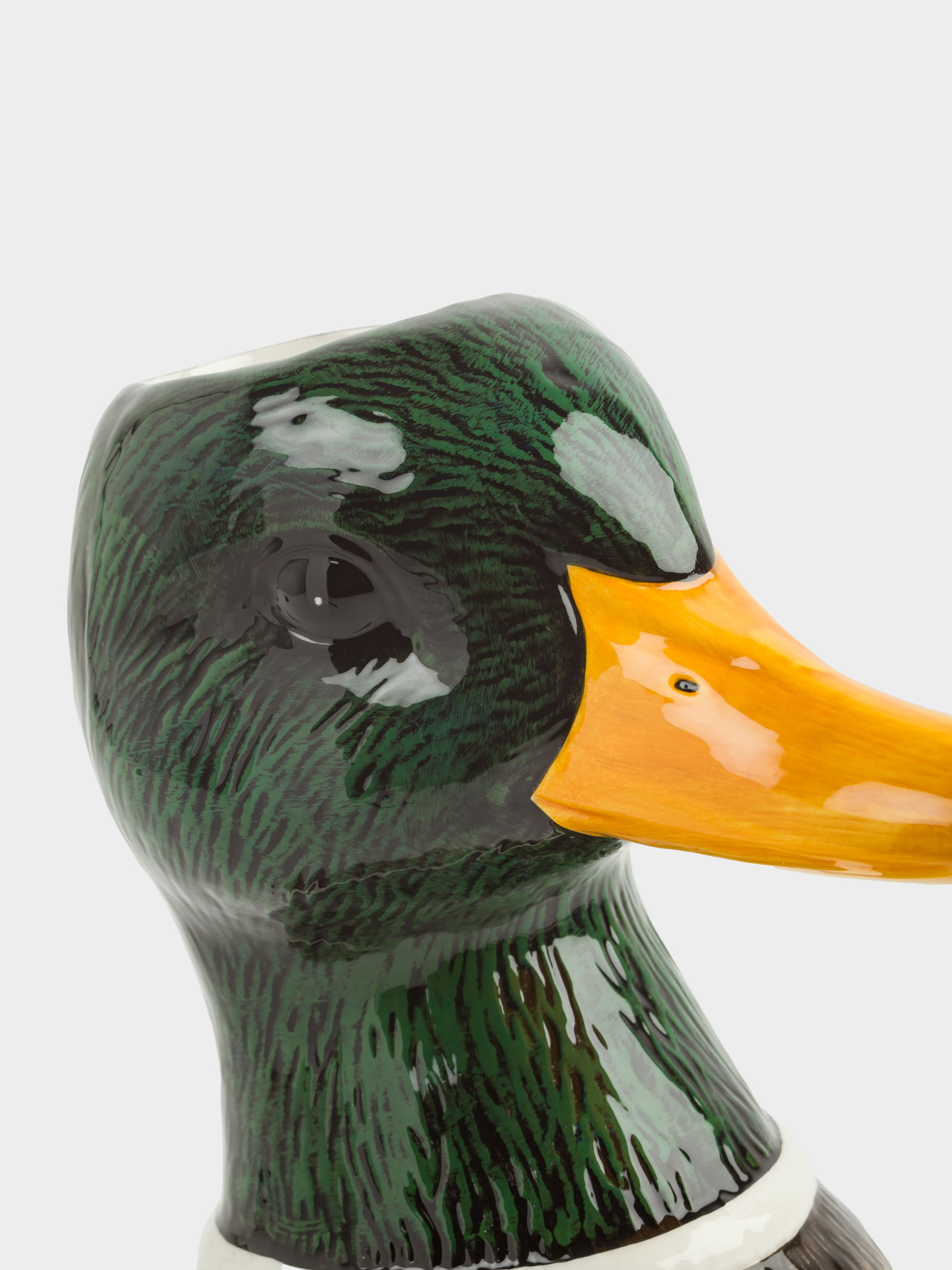 Flower vase, 24 cm, decorative, ceramic, Drake, Duck, image-1