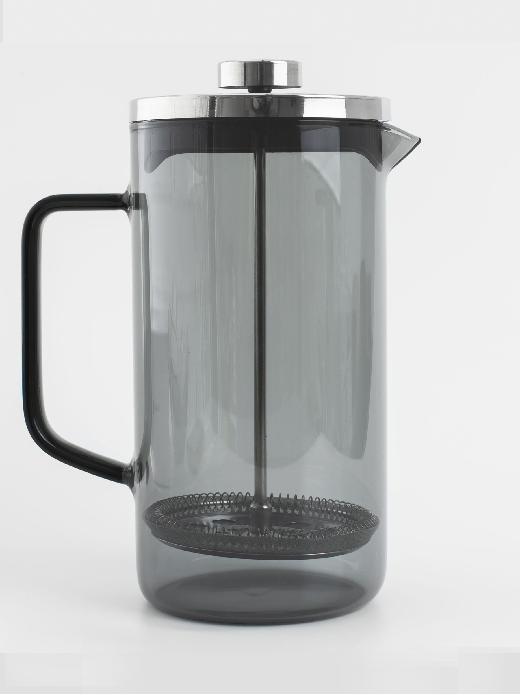 French press, 1,2 l, used glass / steel, grey, Flavor, image-1