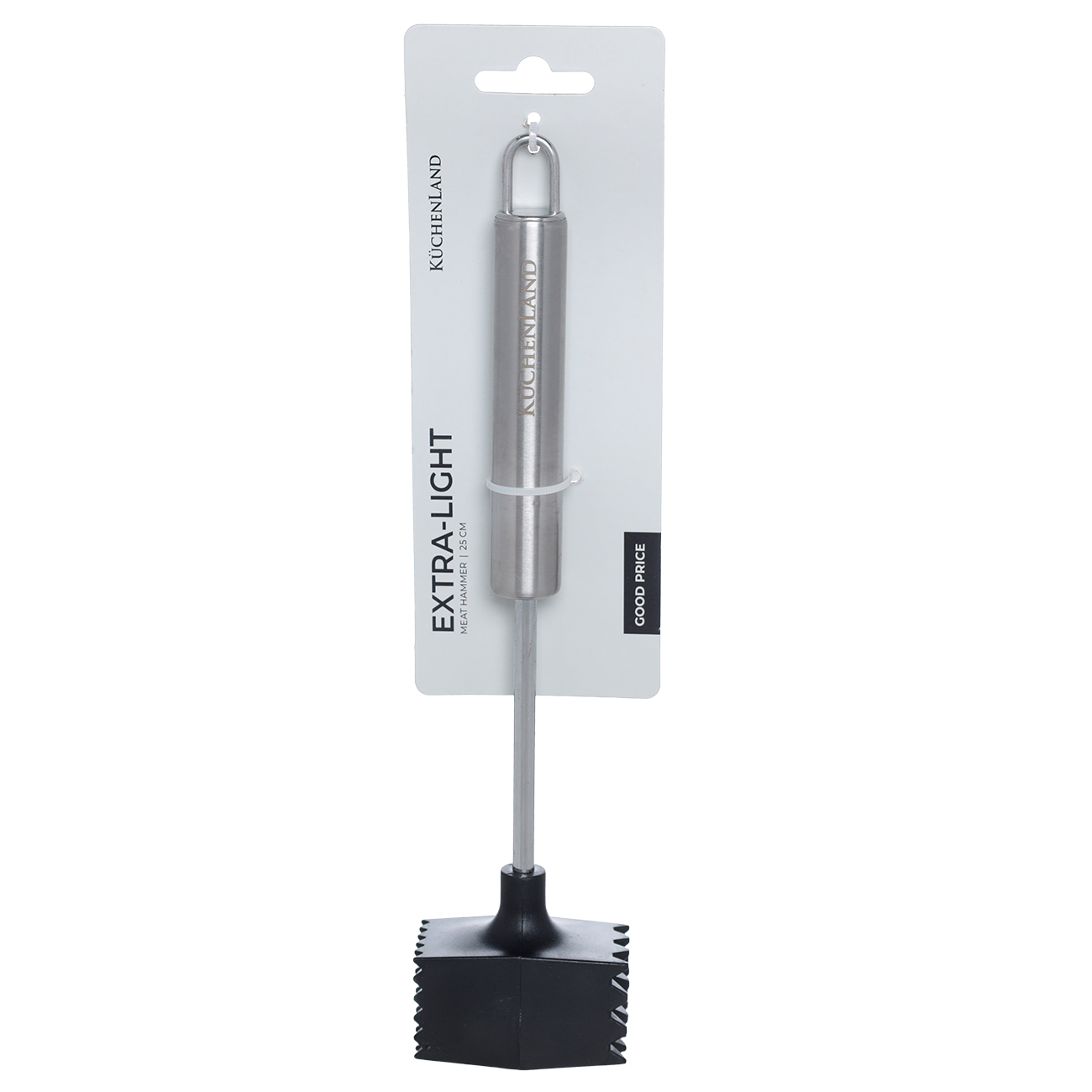Meat chipping hammer, 25 cm, steel / plastic, black, Spiro