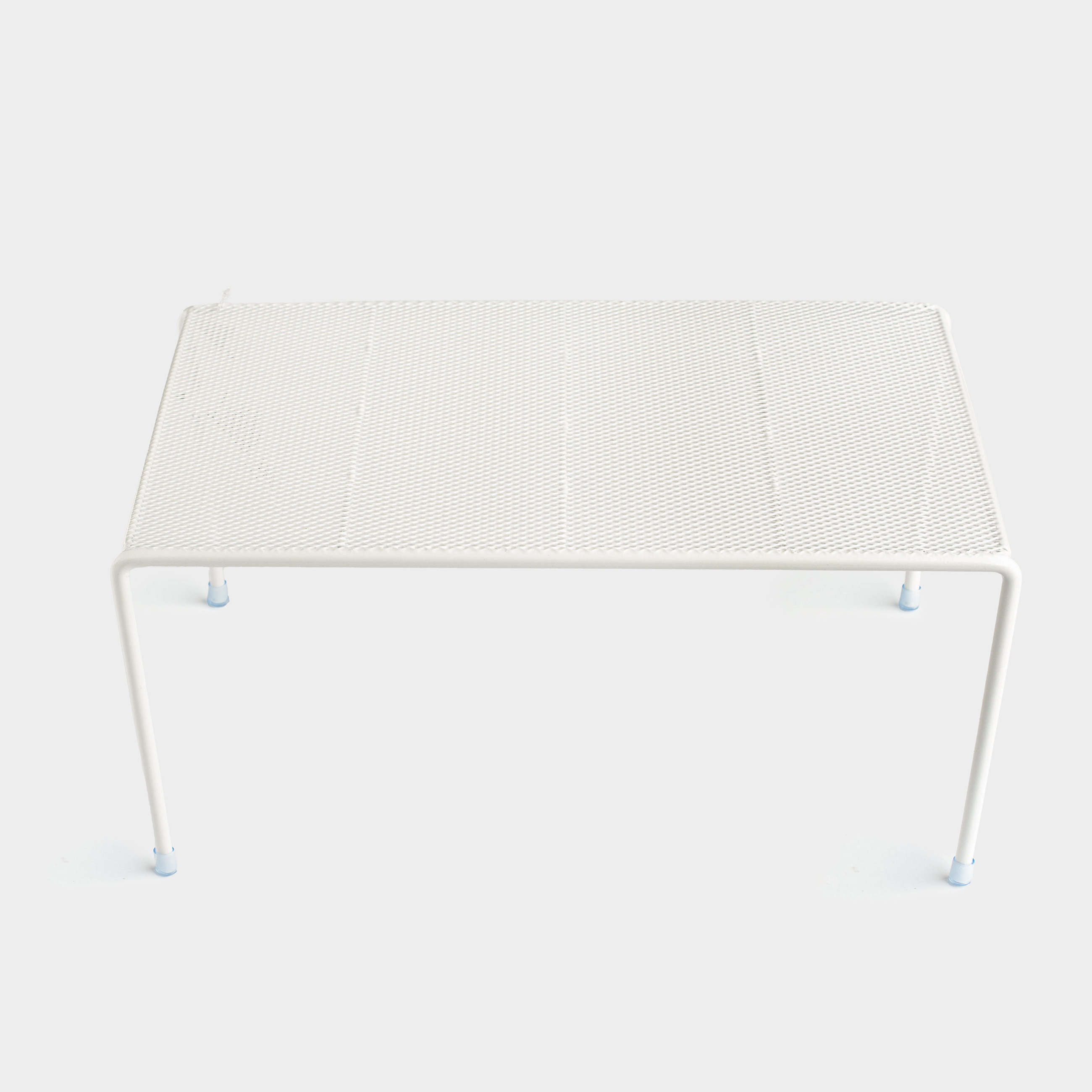 Shelf organizer for the cabinet, 30x23 cm, metal, milky, Grid, Method, image-2