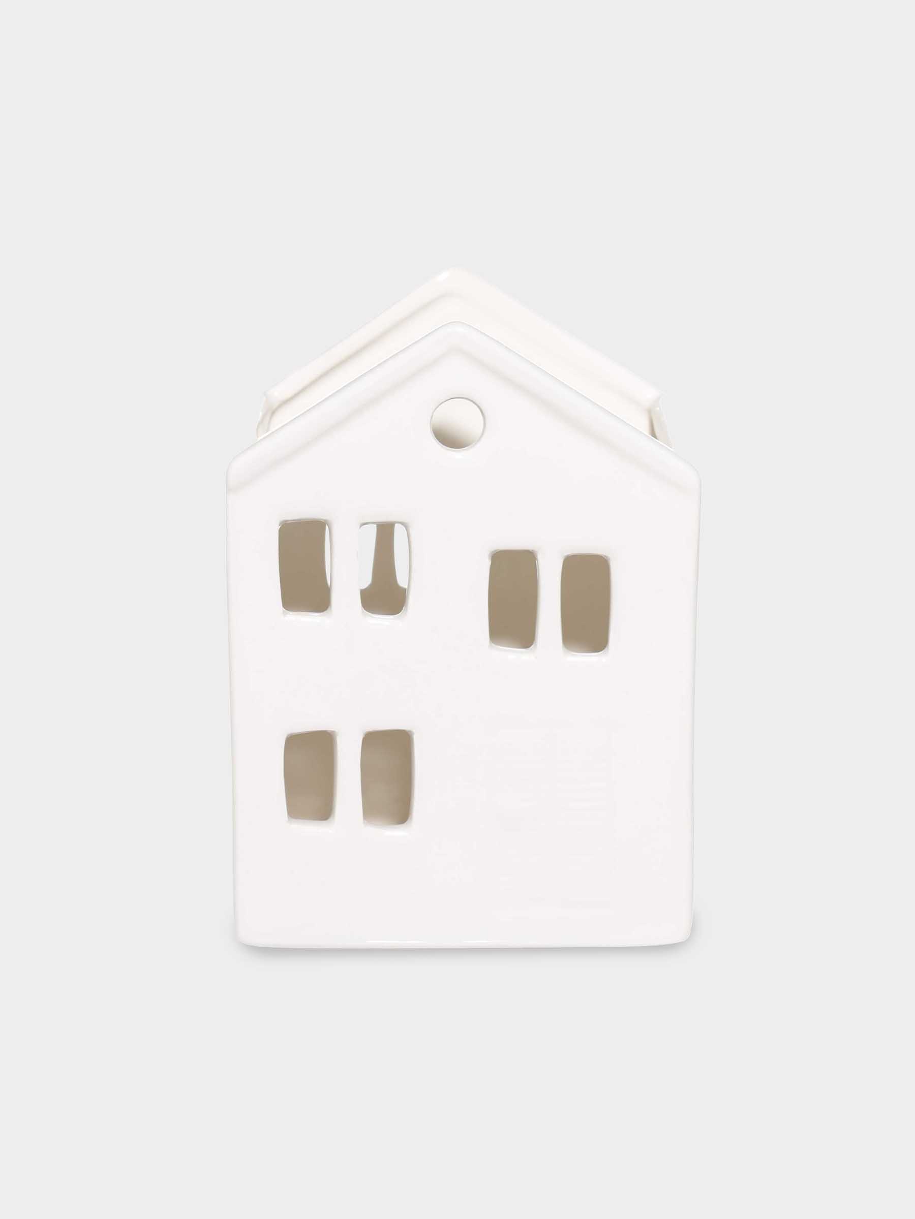 Kitchen accessories stand, 15 cm, ceramic, white, House, House shape, image-0