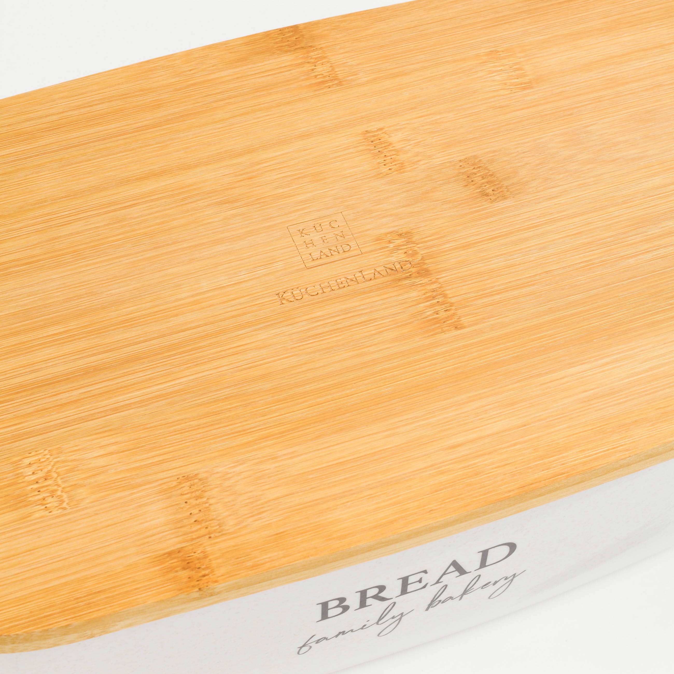 Bread box, 37x21x13 cm, with cutting board, bamboo, oval, Dairy, Bread/Bakery, Course