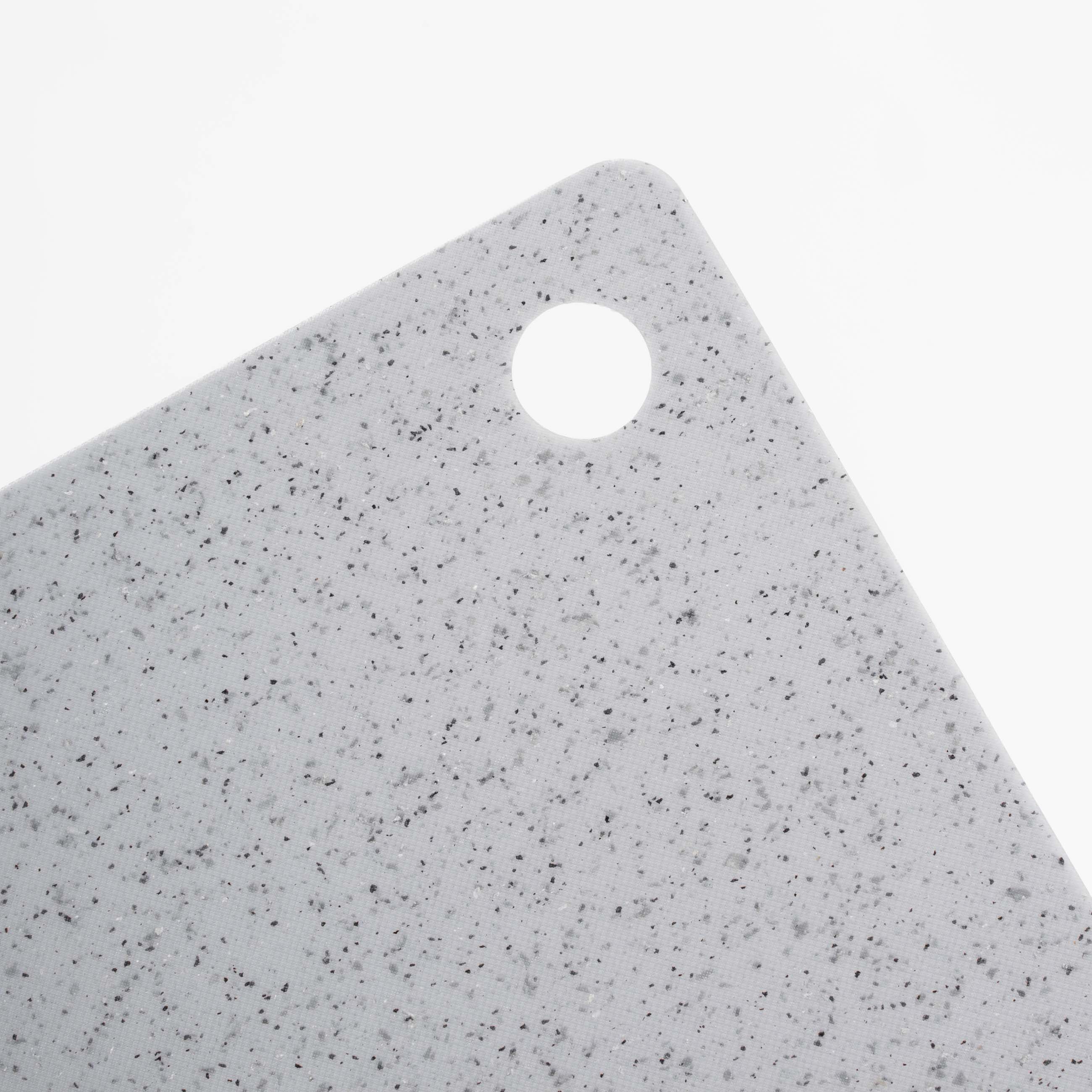 Cutting board, 19/24 cm, 2 pcs, plastic, rectangular, gray, speckled, Speck, image-3